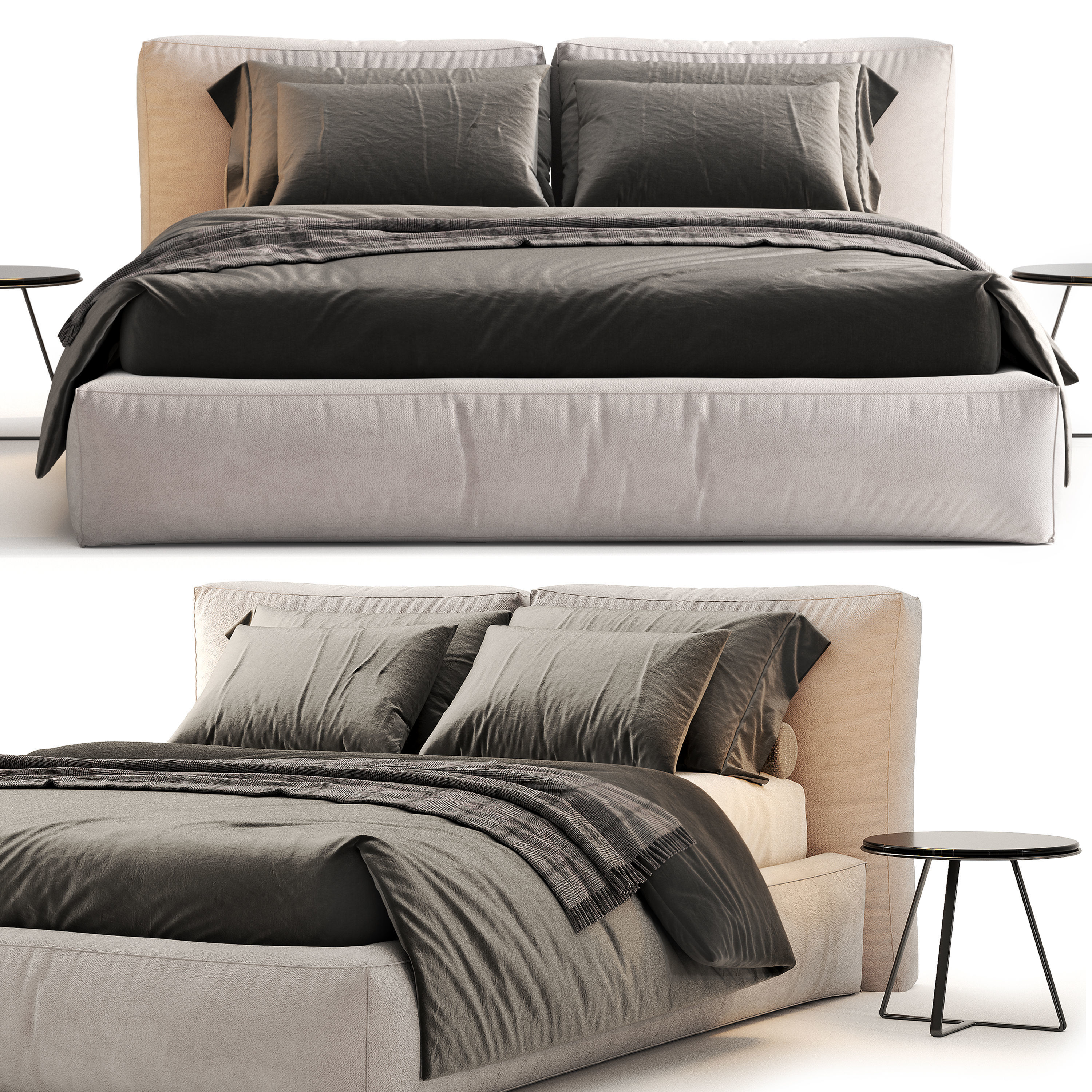 NOVAMOBILI BRICK BED 3D model_3