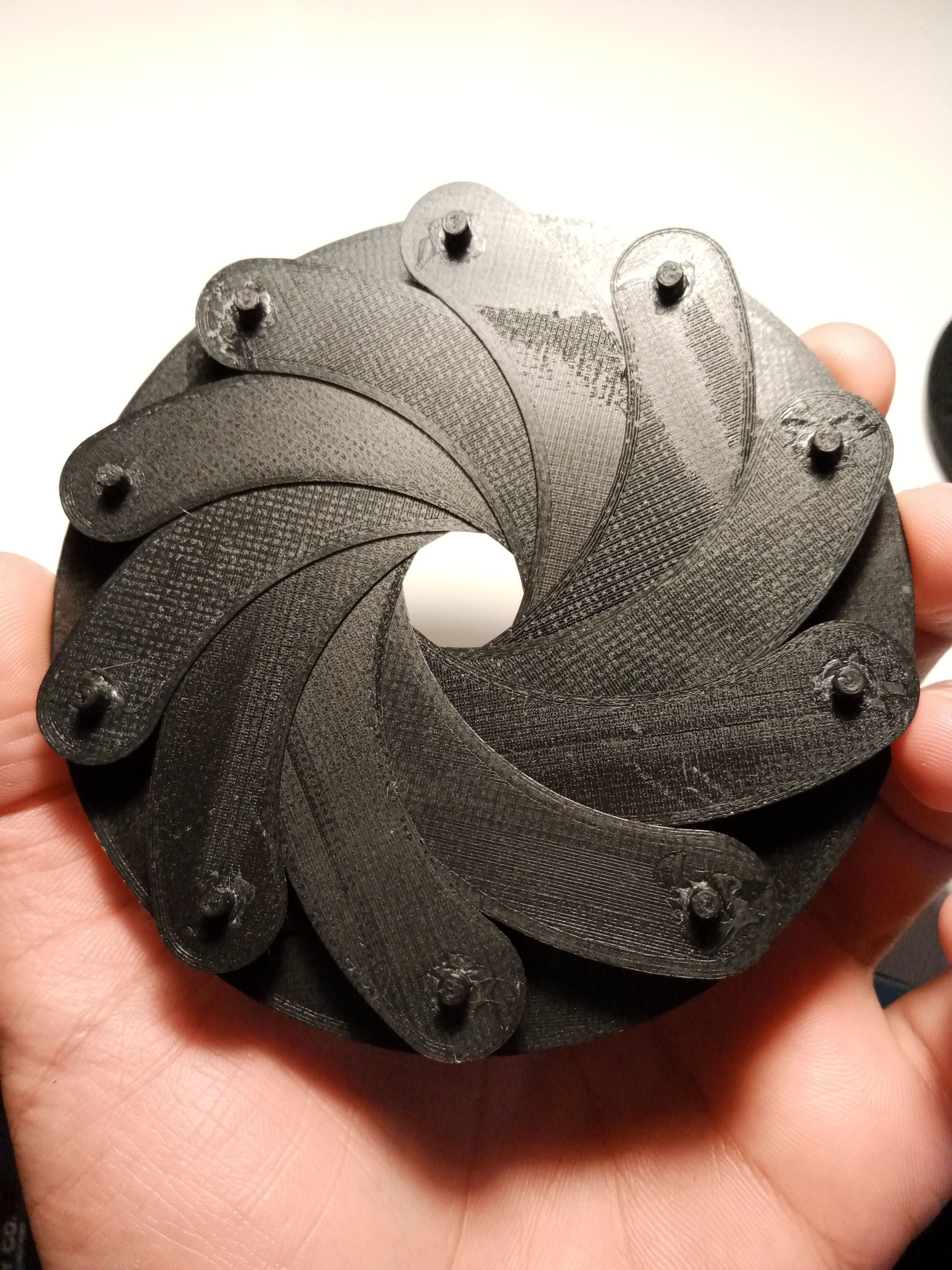 classic Iris diaphragm 3D print model_8
