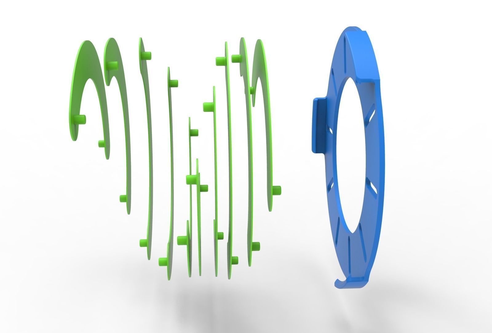 classic Iris diaphragm 3D print model_30