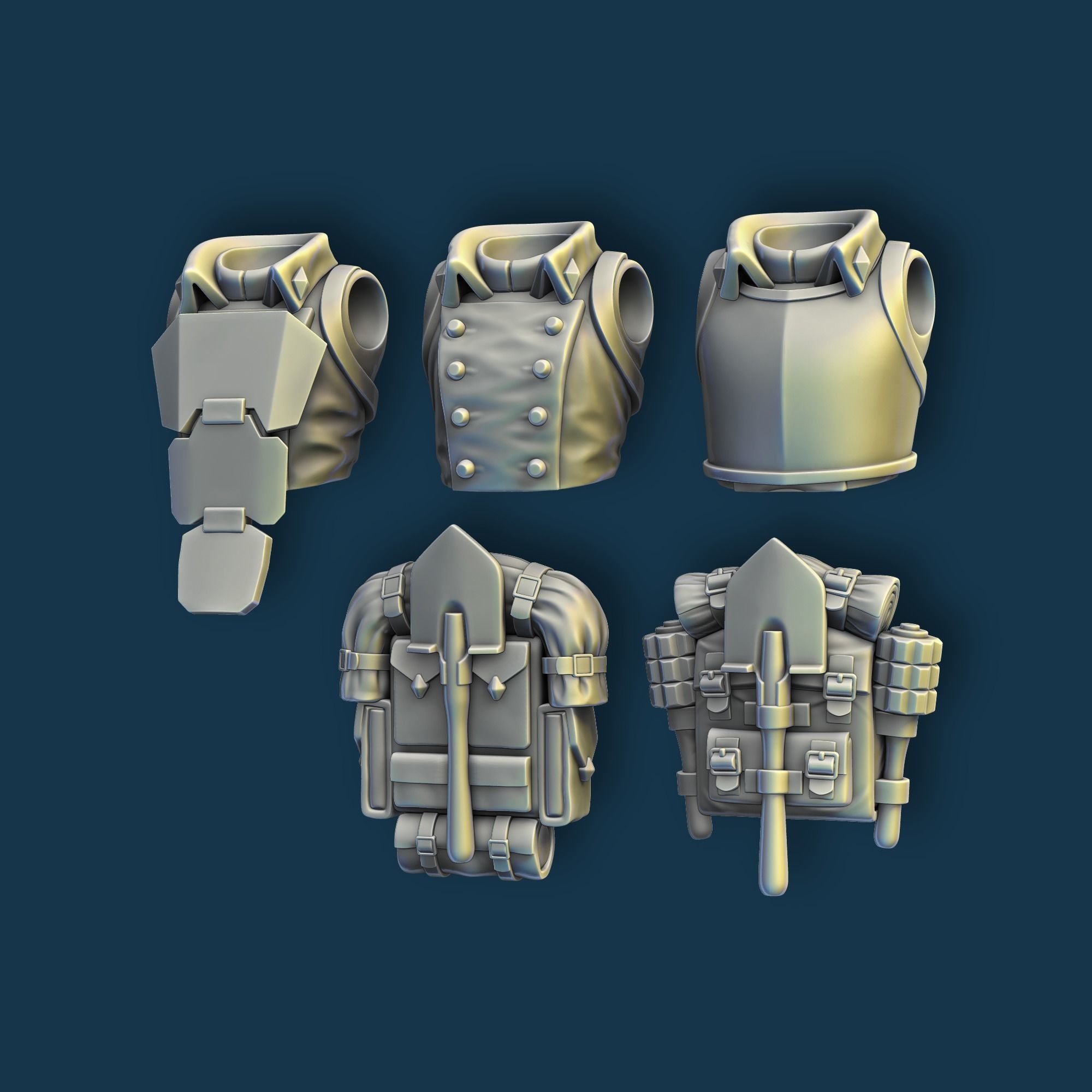 Death Korps Soldier pre-supported 3D print model_2