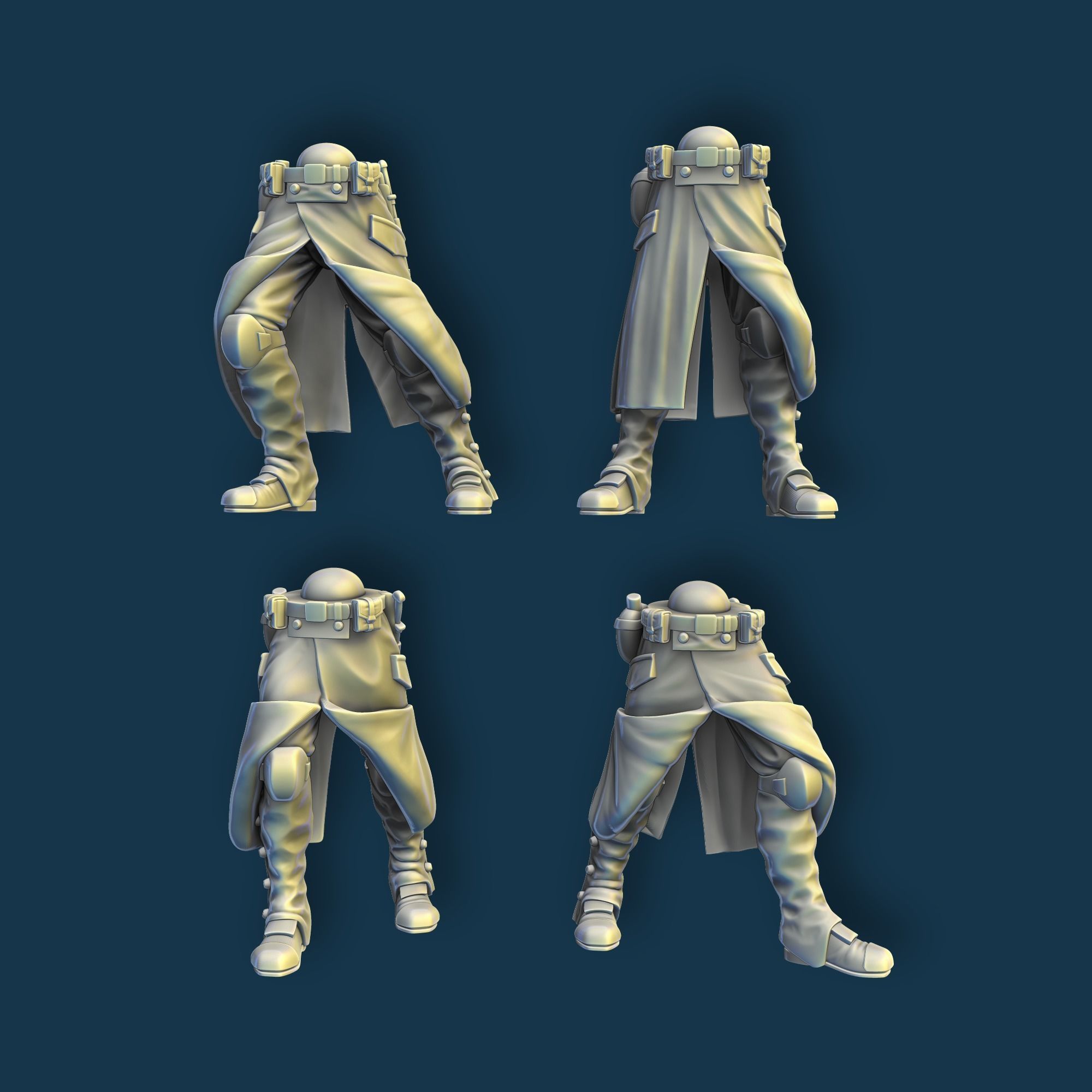 Death Korps Soldier pre-supported 3D print model_5