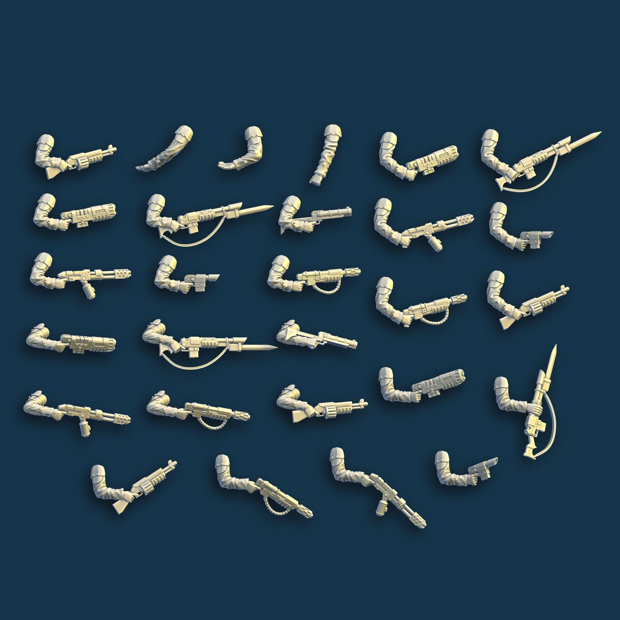 Death Korps Soldier pre-supported 3D print model_3