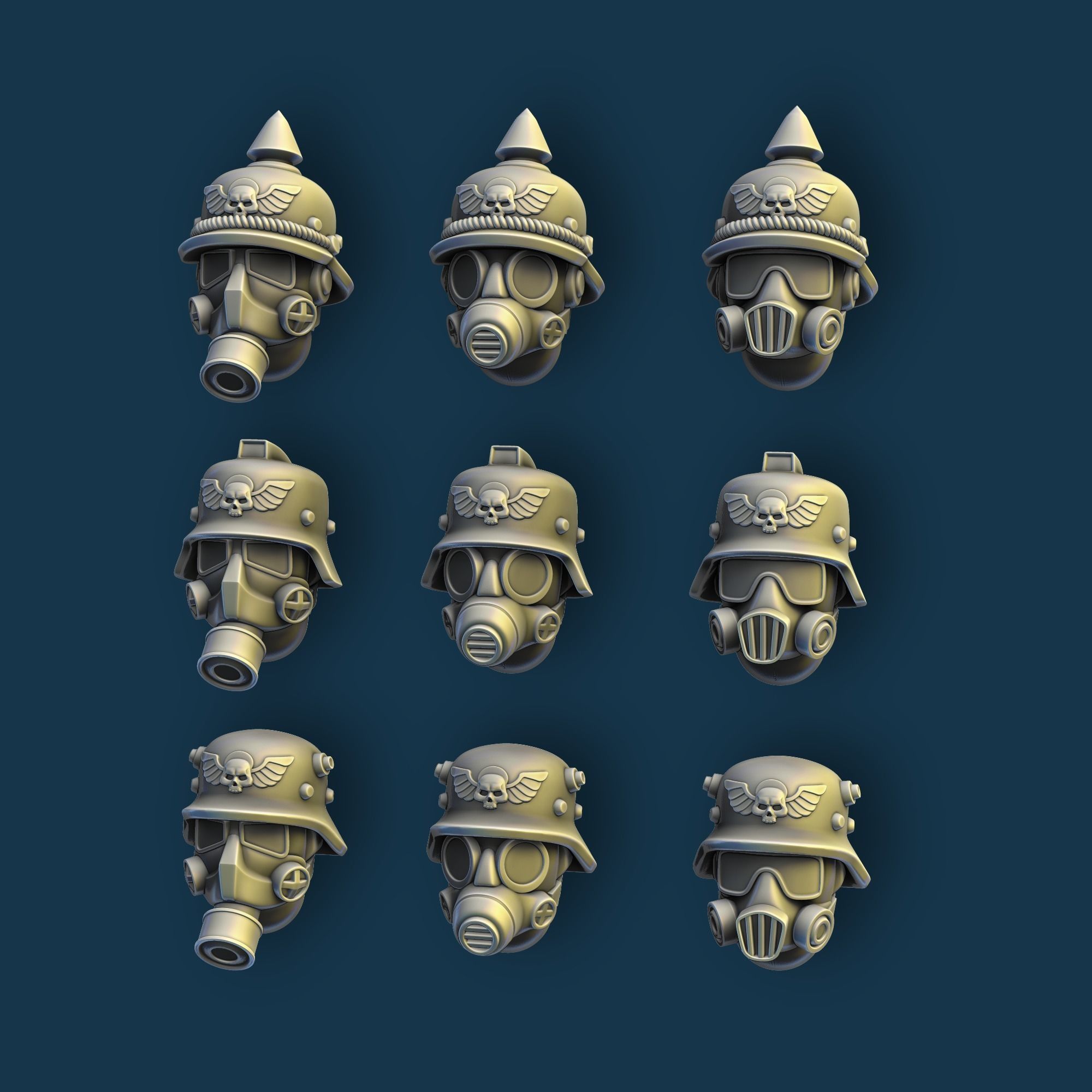 Death Korps Soldier pre-supported 3D print model_4