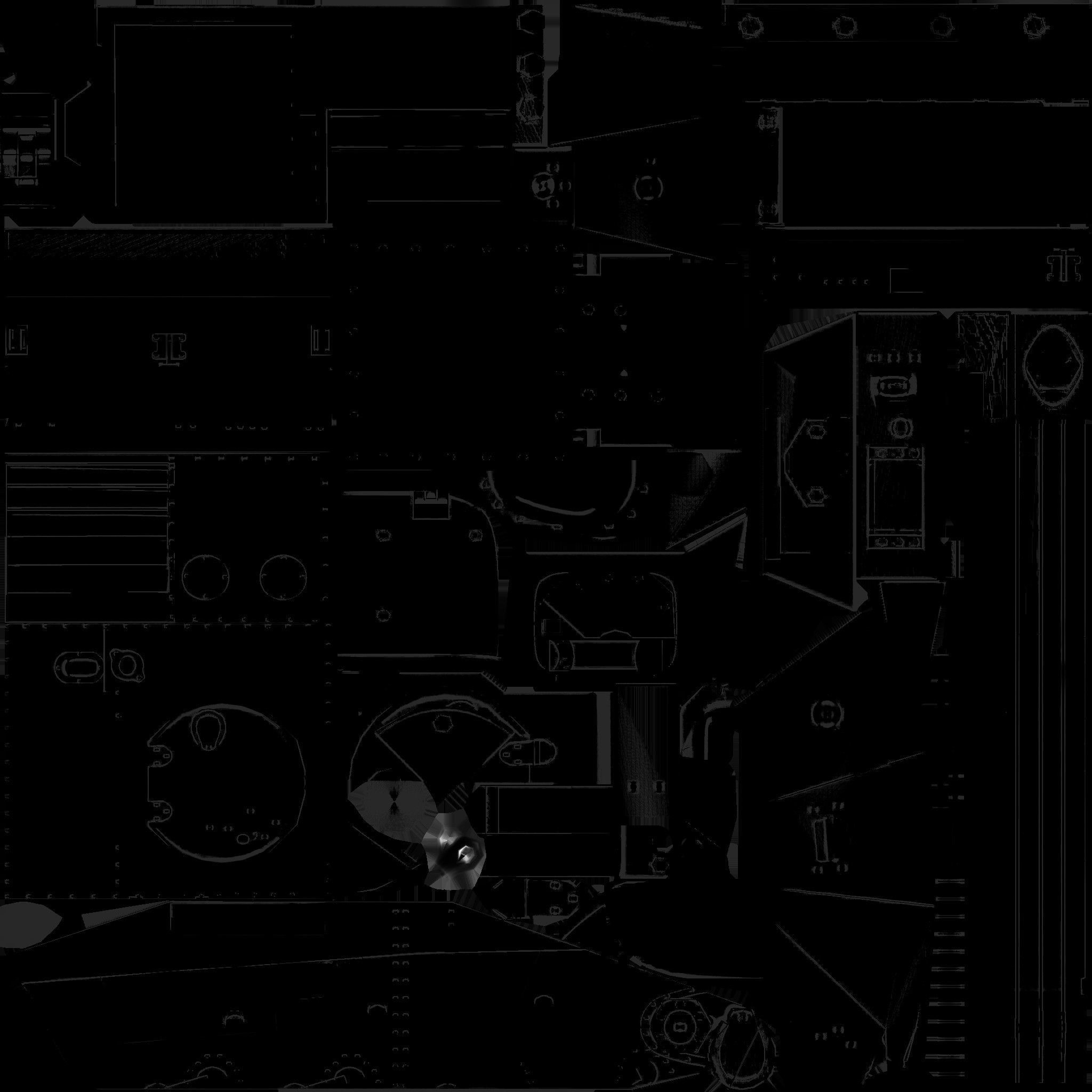 Tank    t 60 Low-poly 3D model_19