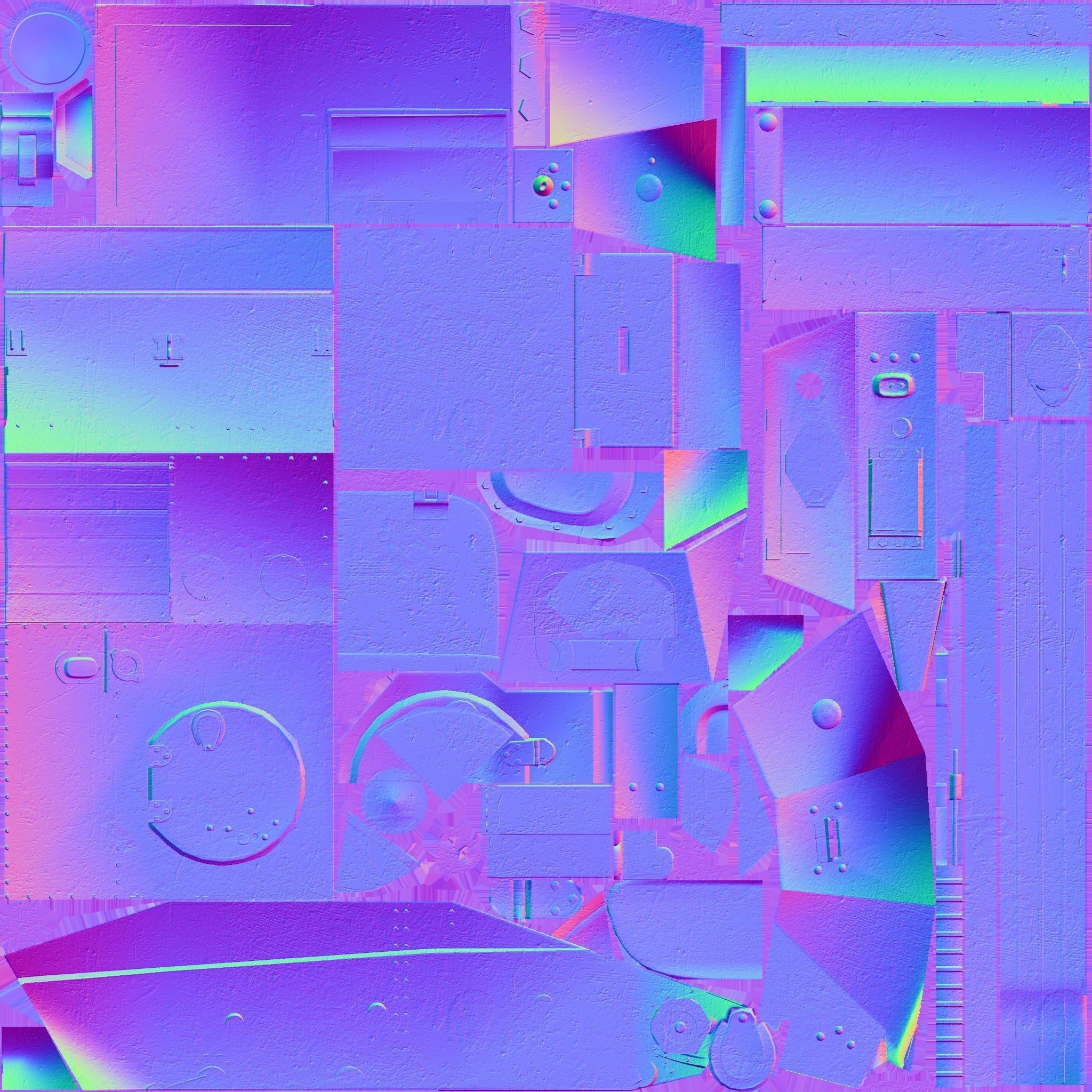 Tank    t 60 Low-poly 3D model_20