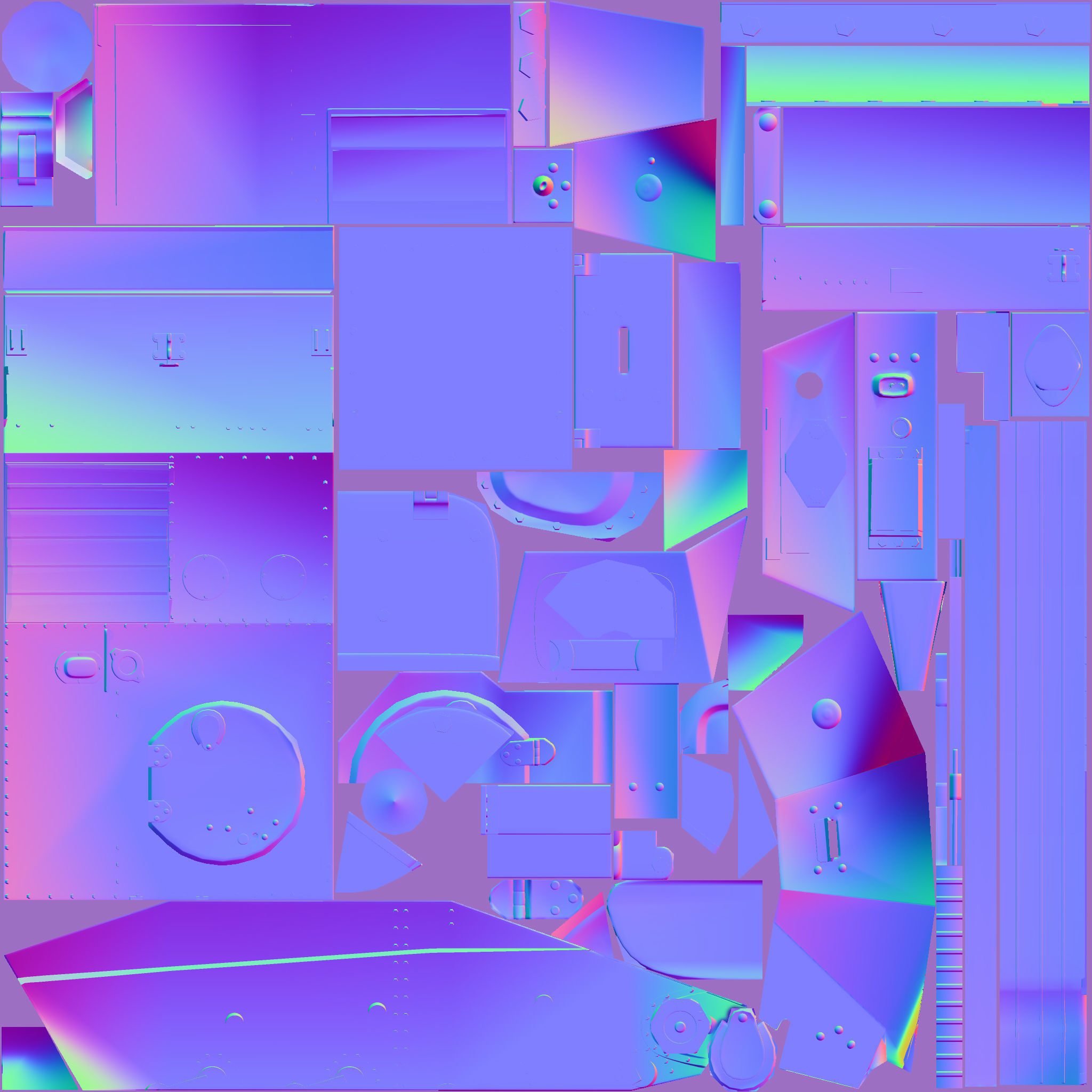 Tank    t 60 Low-poly 3D model_14