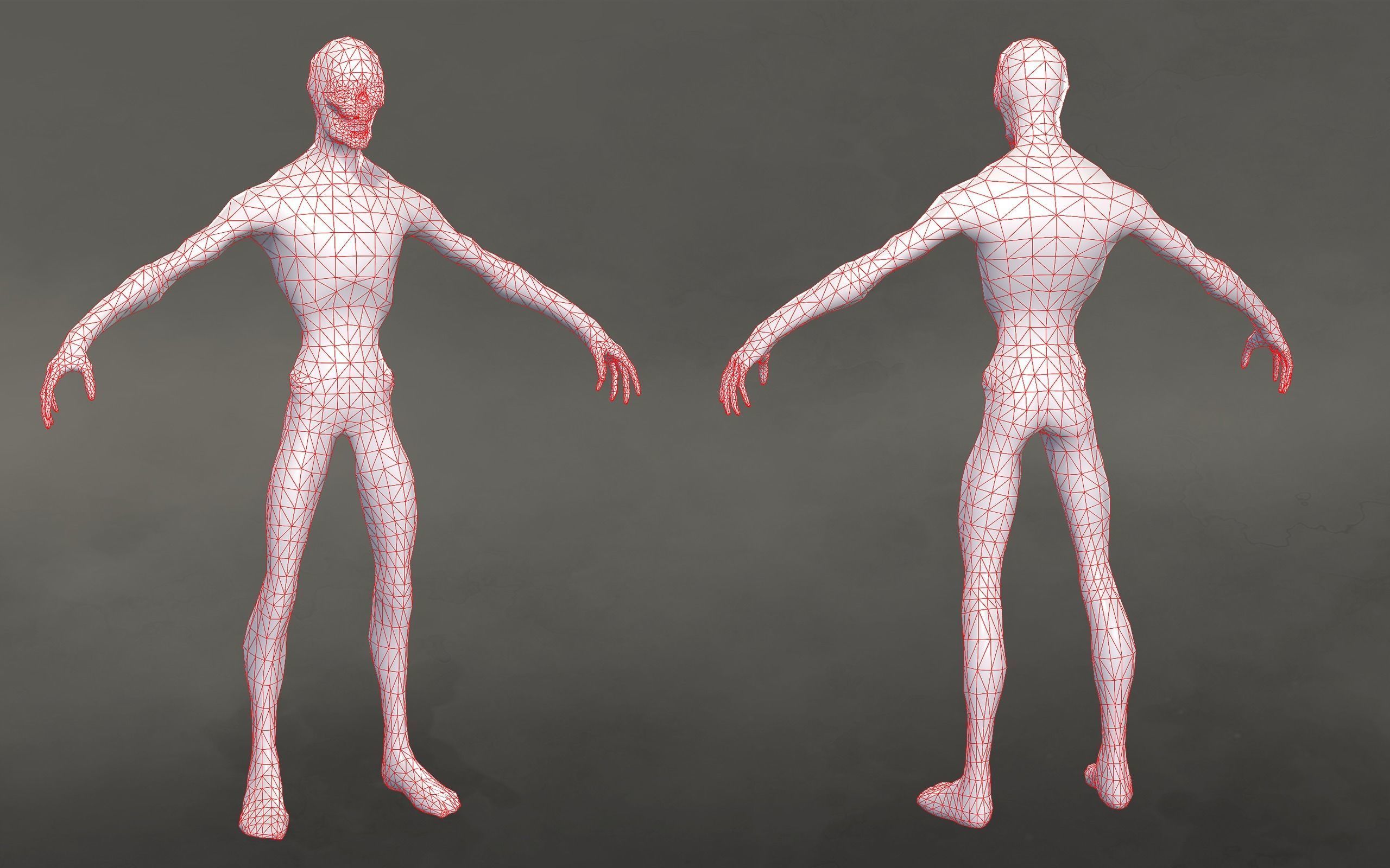 Mummy Creature - Animated lowpoly character Low-poly 3D model_9