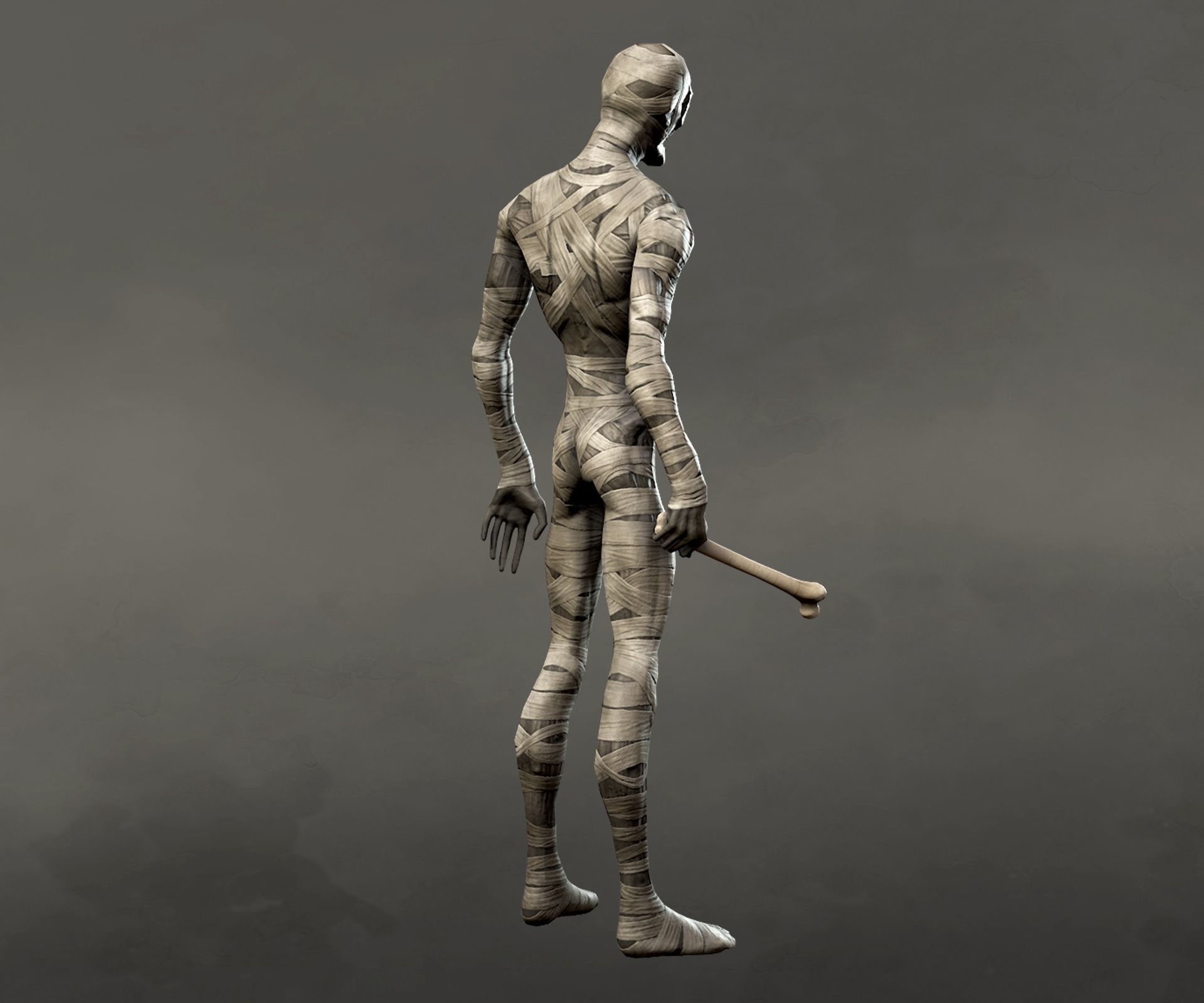 Mummy Creature - Animated lowpoly character Low-poly 3D model_13