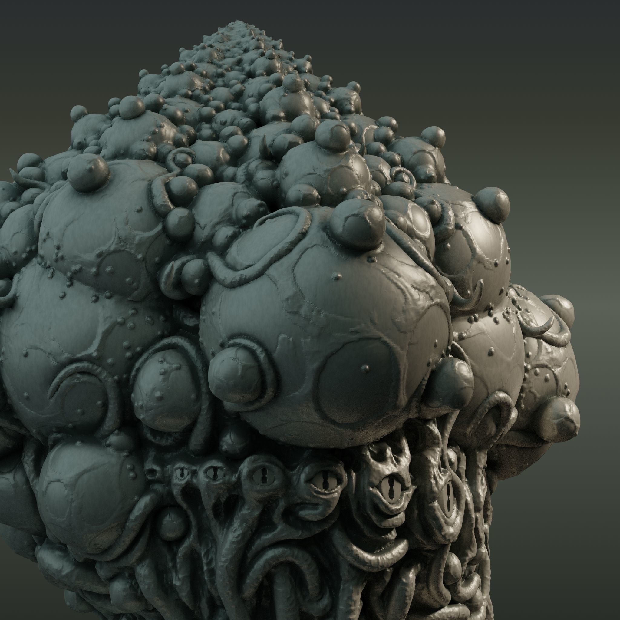 Yog-Sothoth Statuette 3D print model_5