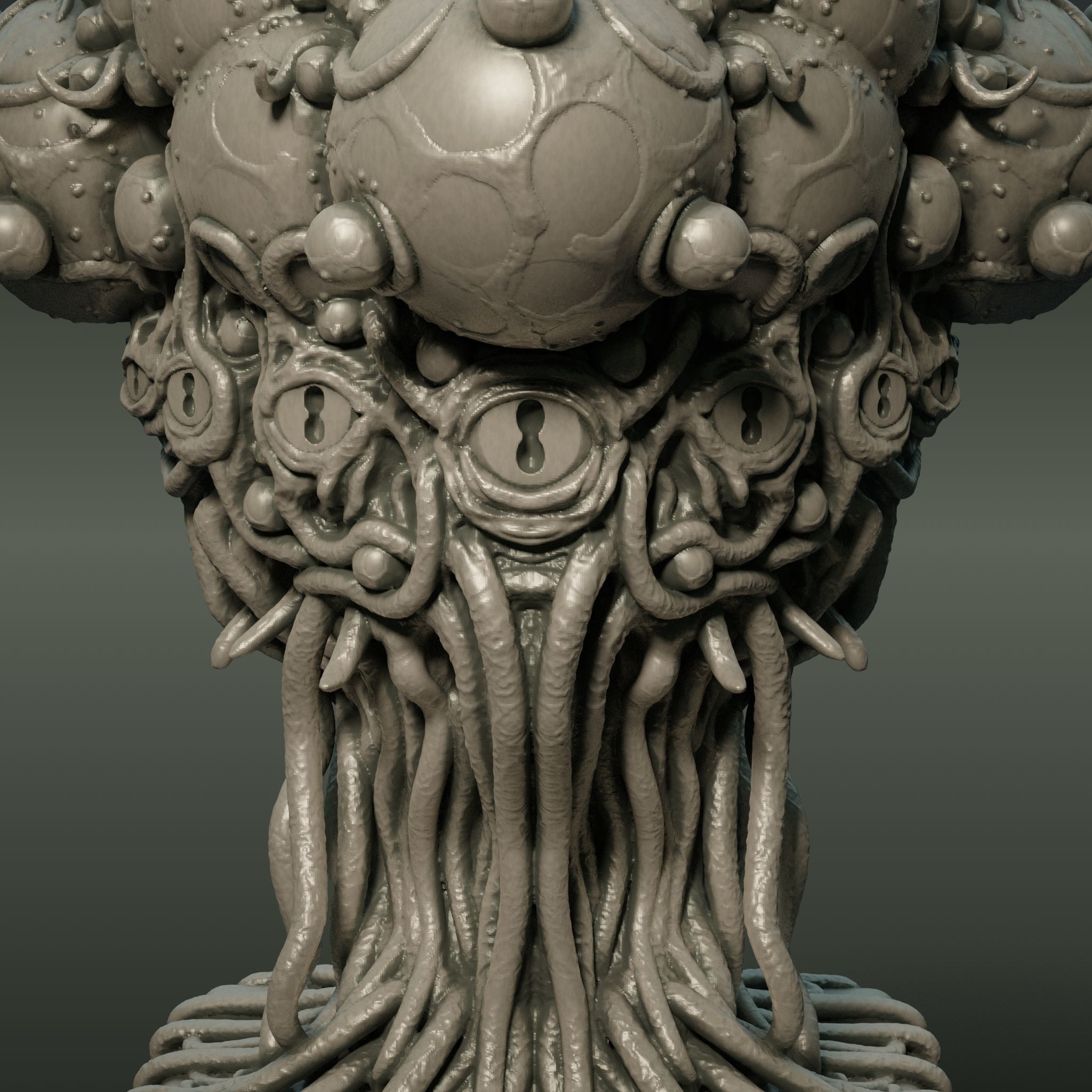 Yog-Sothoth Statuette 3D print model_4