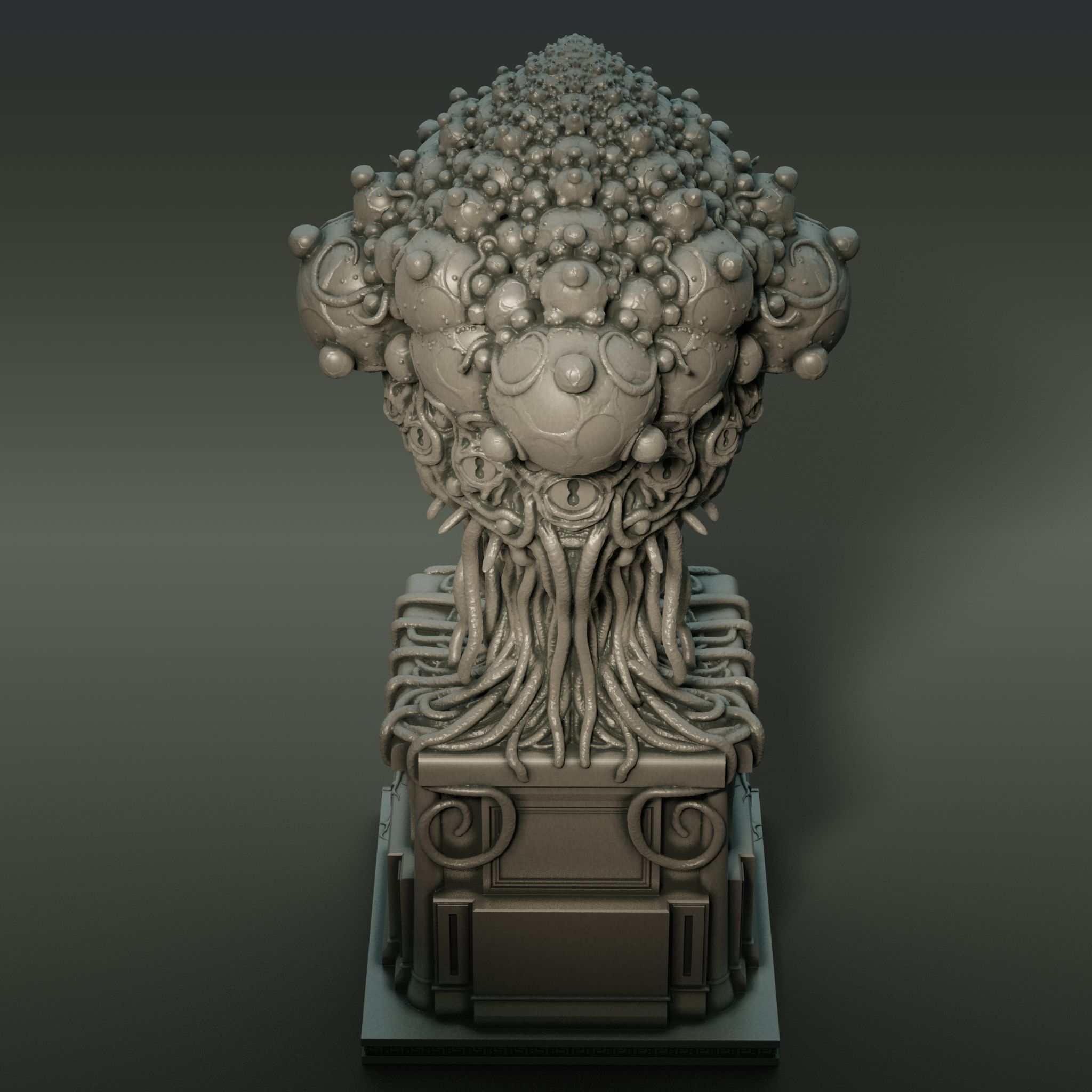 Yog-Sothoth Statuette 3D print model_3