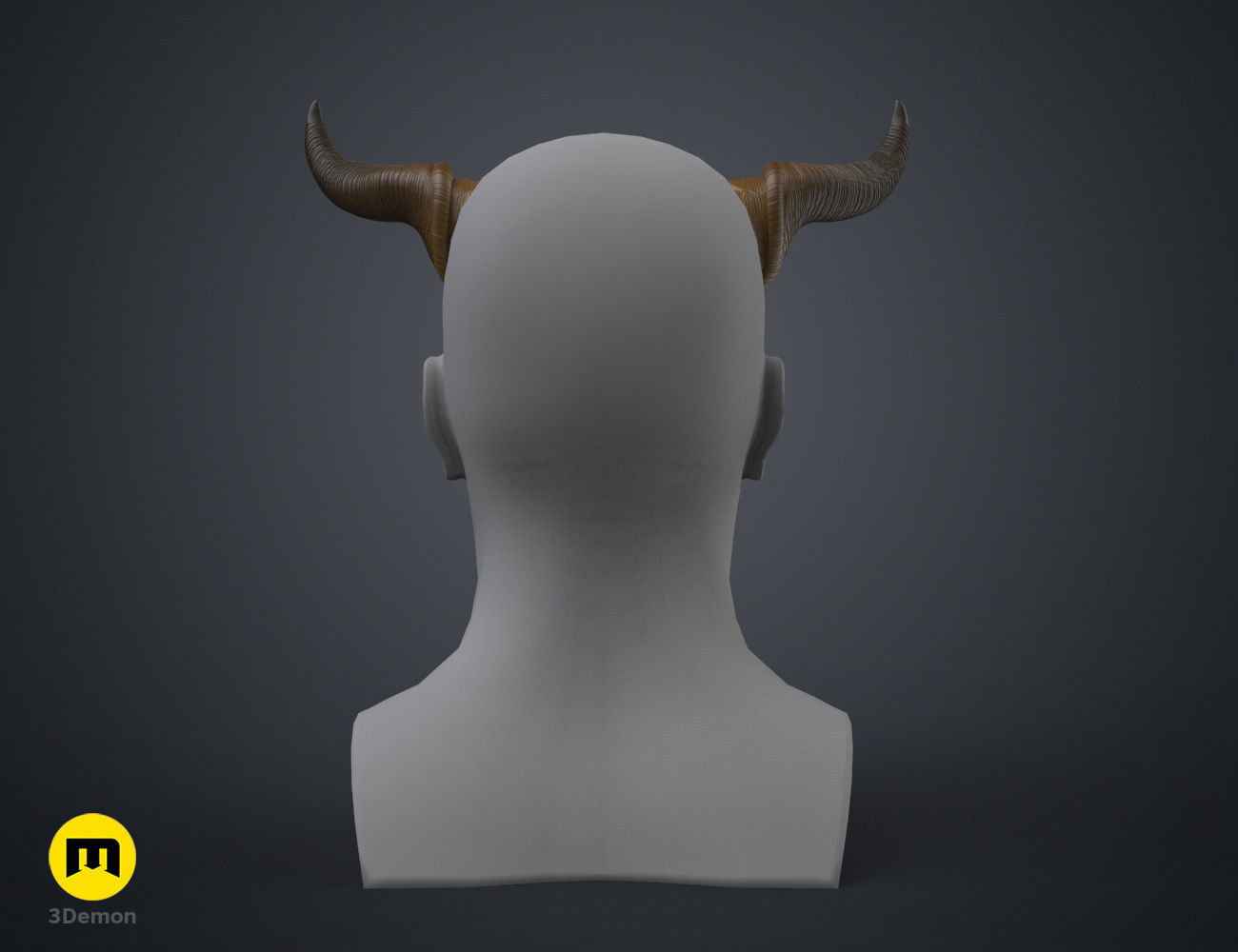 Wrinkled Beast Horns 3D print model_20