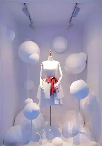 Store Front fashion - fashion shop window display 3D model