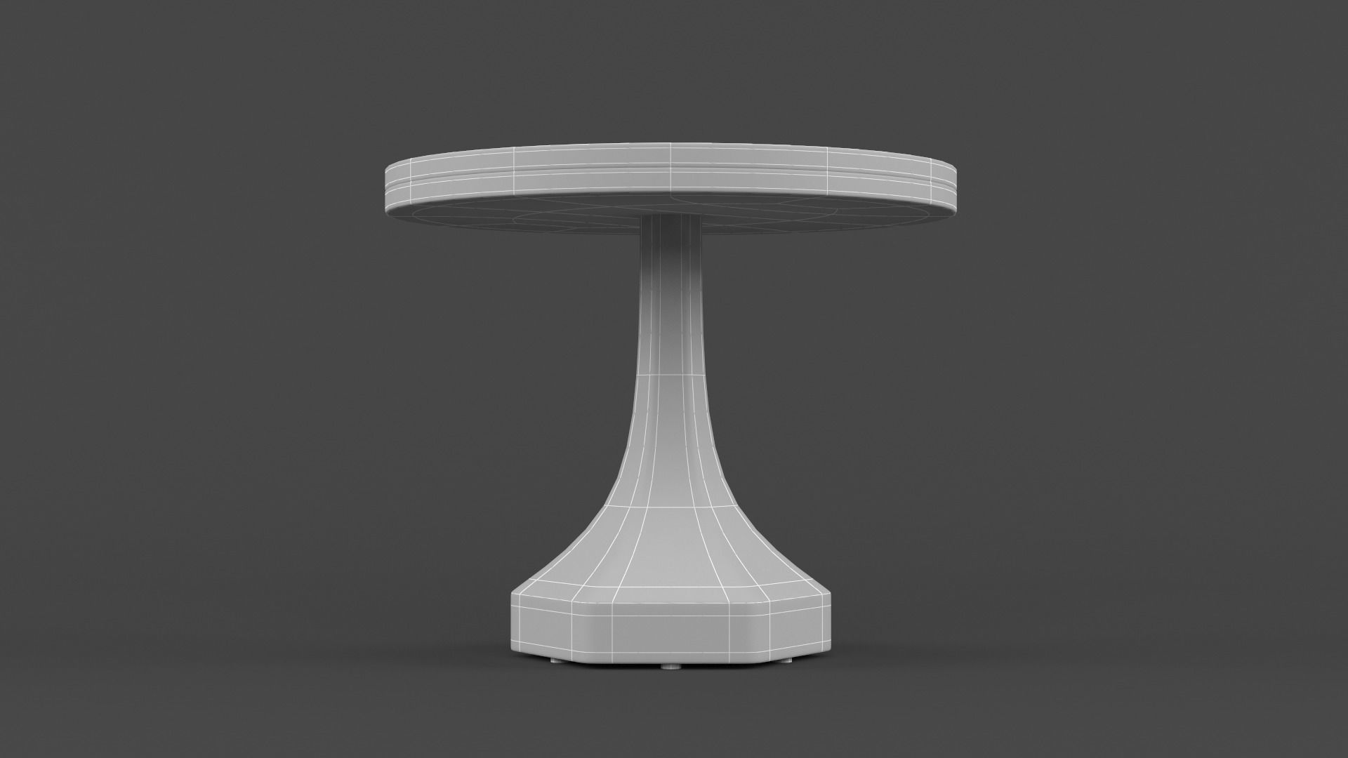 Marble Round Coffee Table 3D model_12