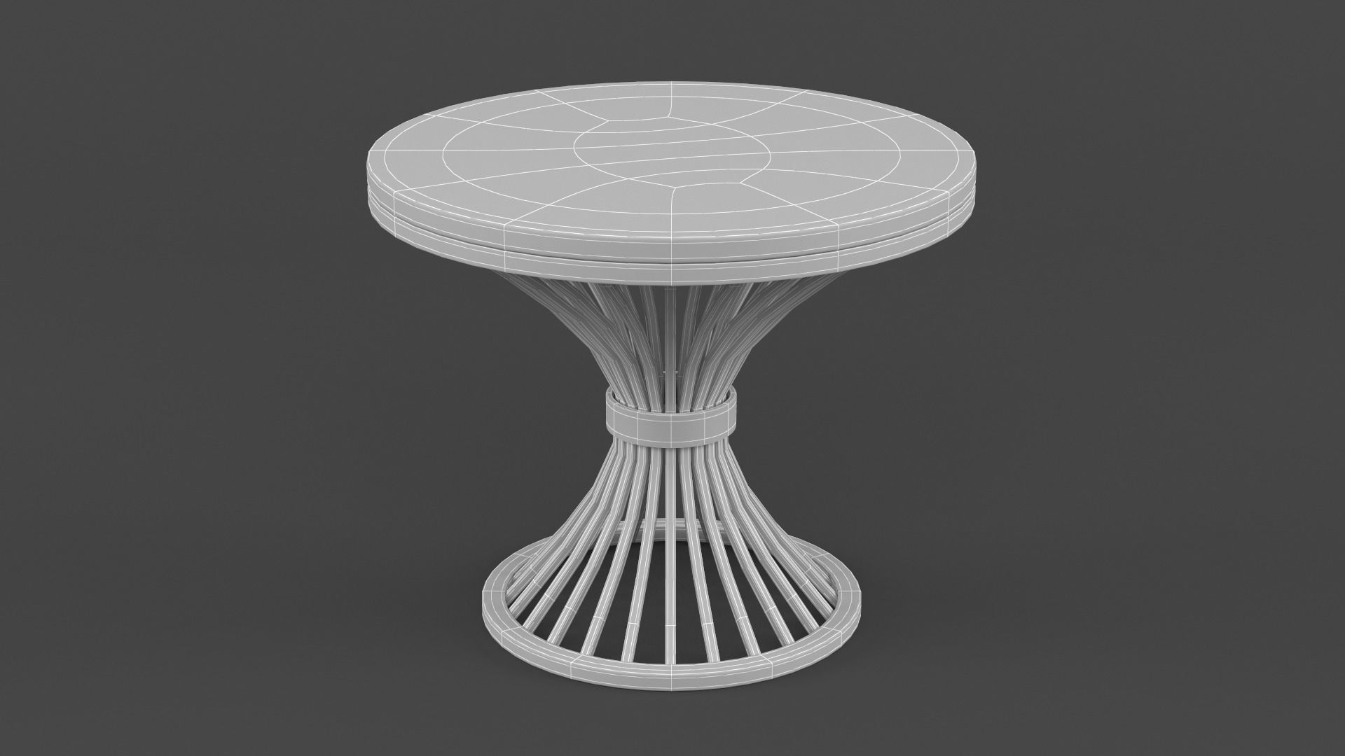 Marble Round Coffee Table 3D model_10