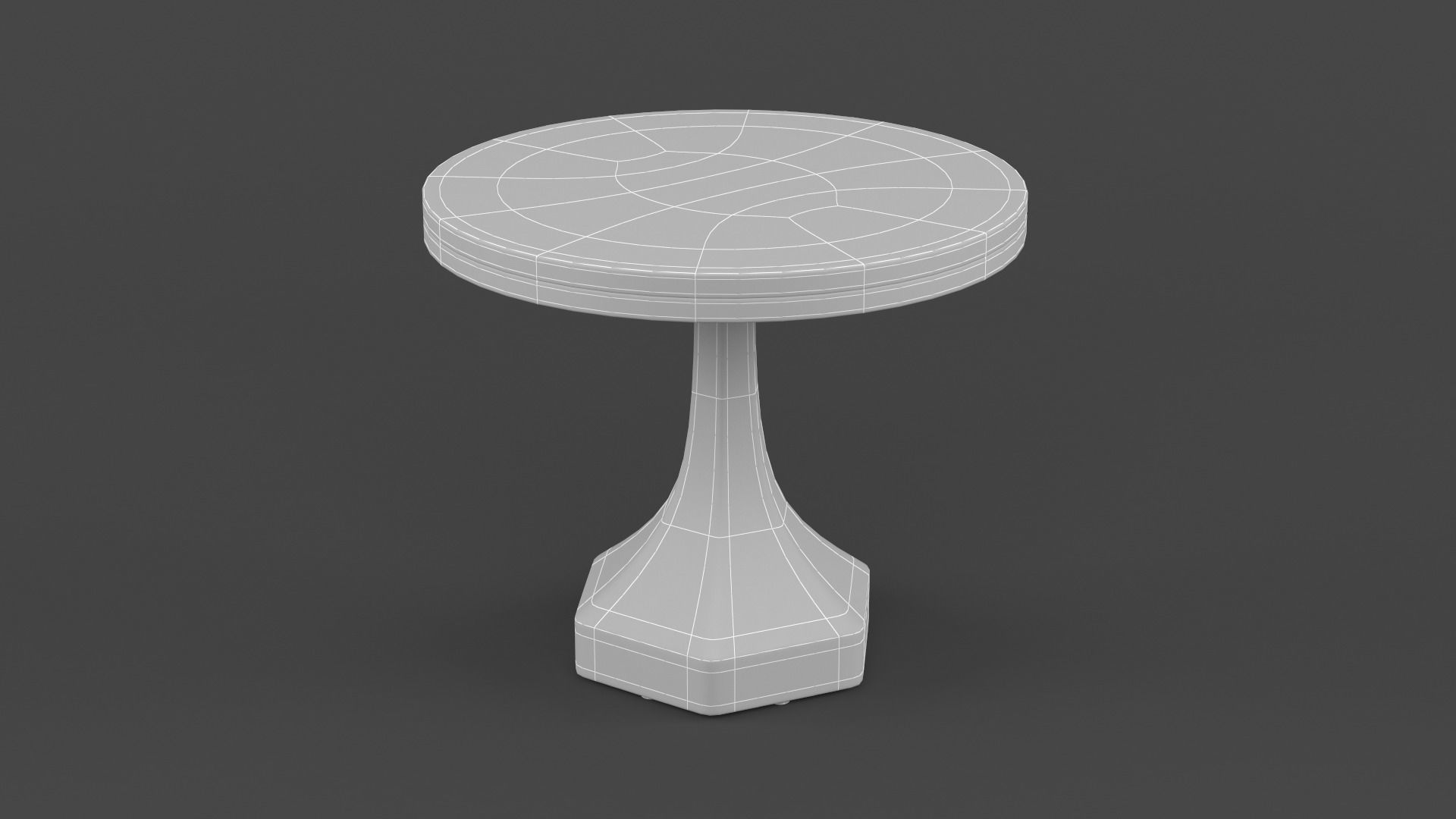 Marble Round Coffee Table 3D model_13
