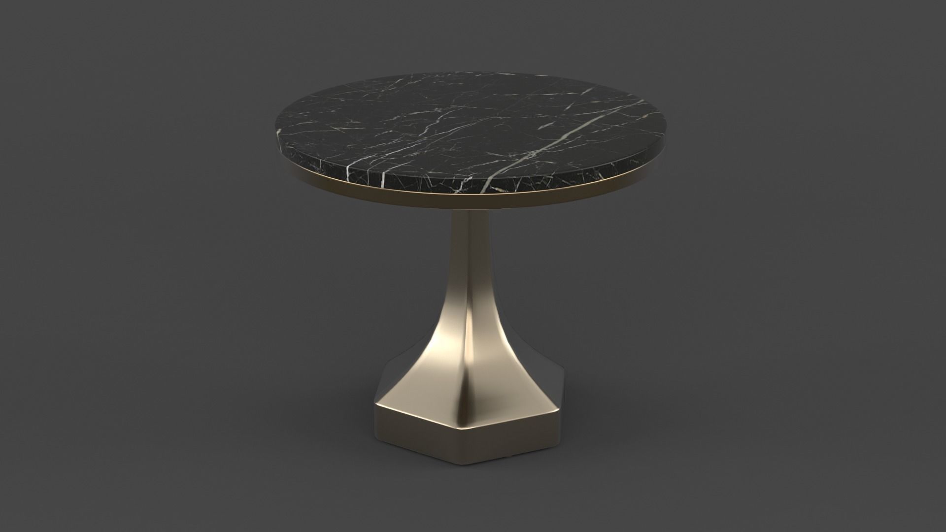Marble Round Coffee Table 3D model_6