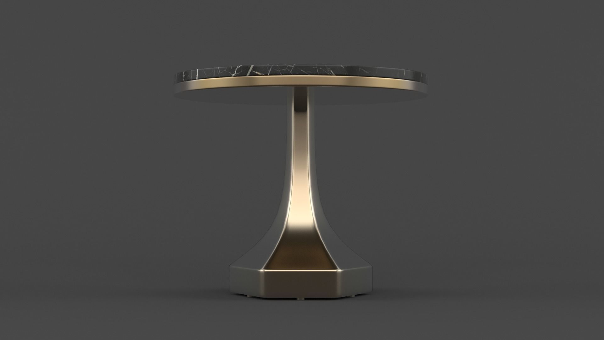 Marble Round Coffee Table 3D model_5