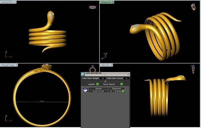 Snake Bangle  3D print model