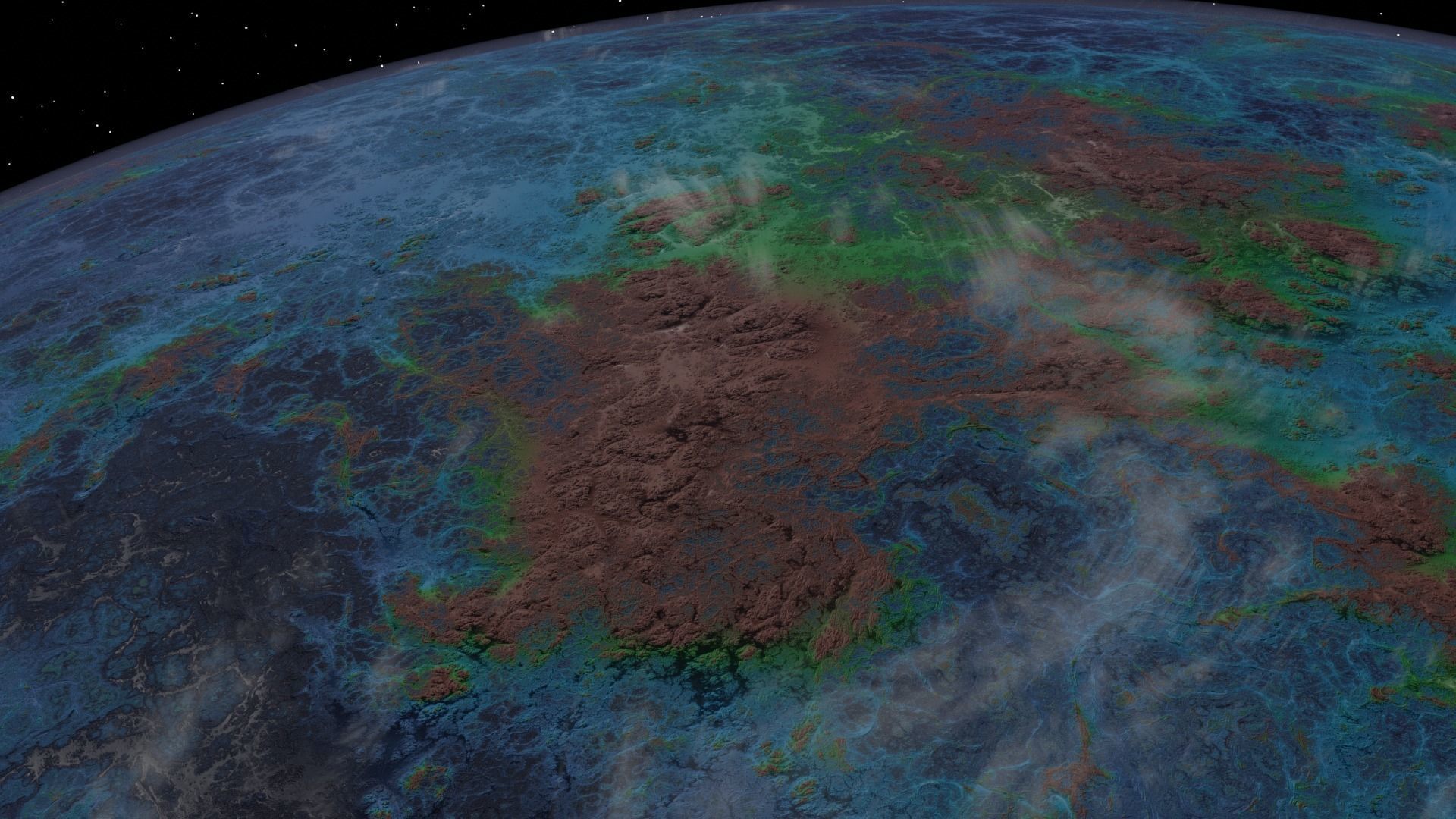 Random Planet 3D model_2