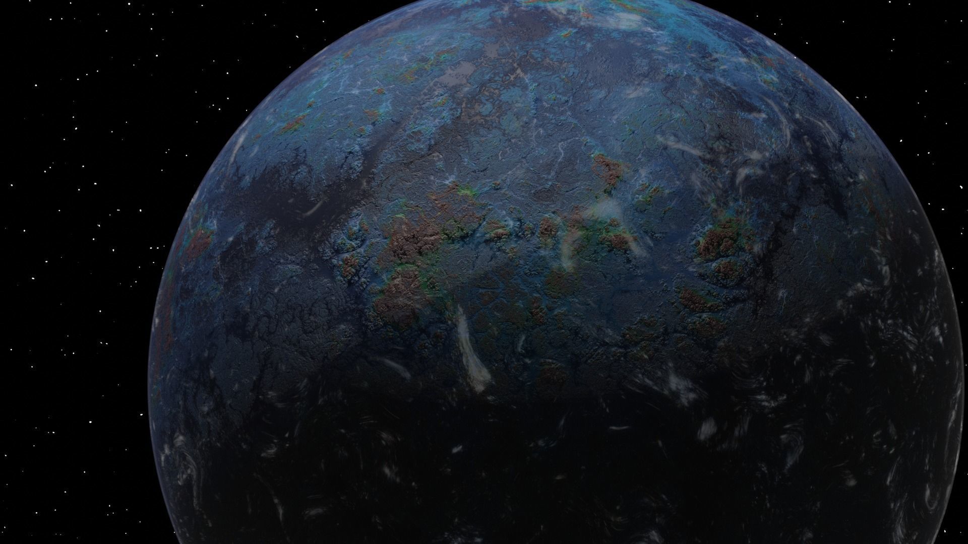 Random Planet 3D model_3