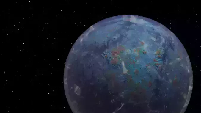 Random Planet 3D model