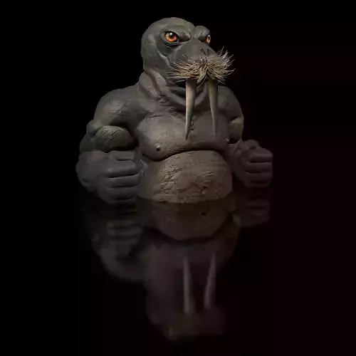 Walrus Dozer Bust Complete and Shared 3D print model