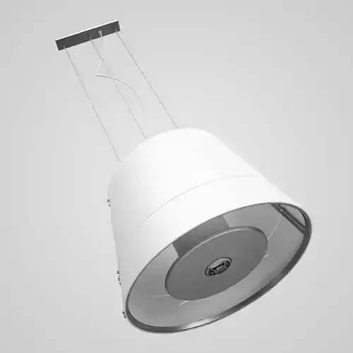 White Hanging Lamp 28 3D model