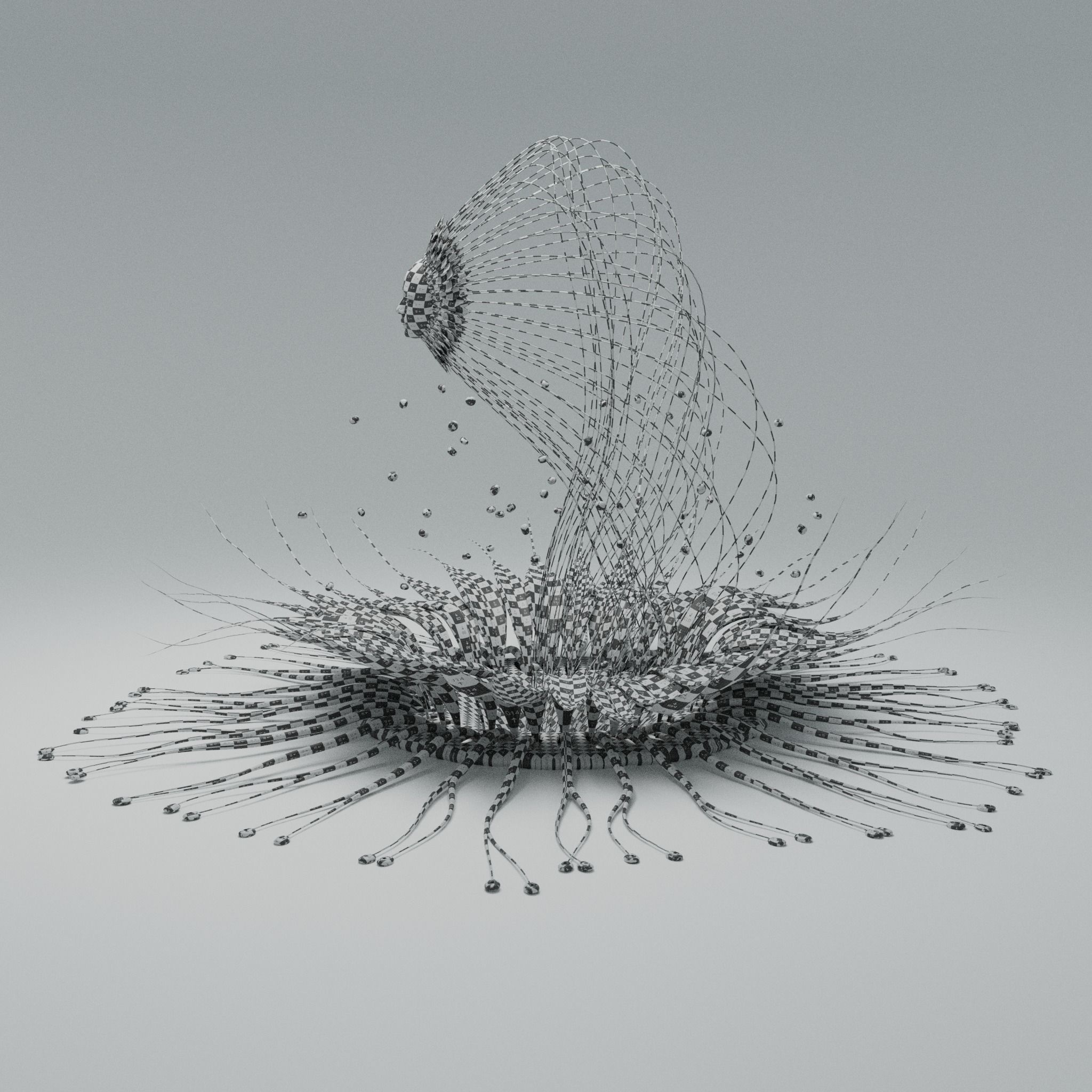 Alien Flower Portal  3D model_15