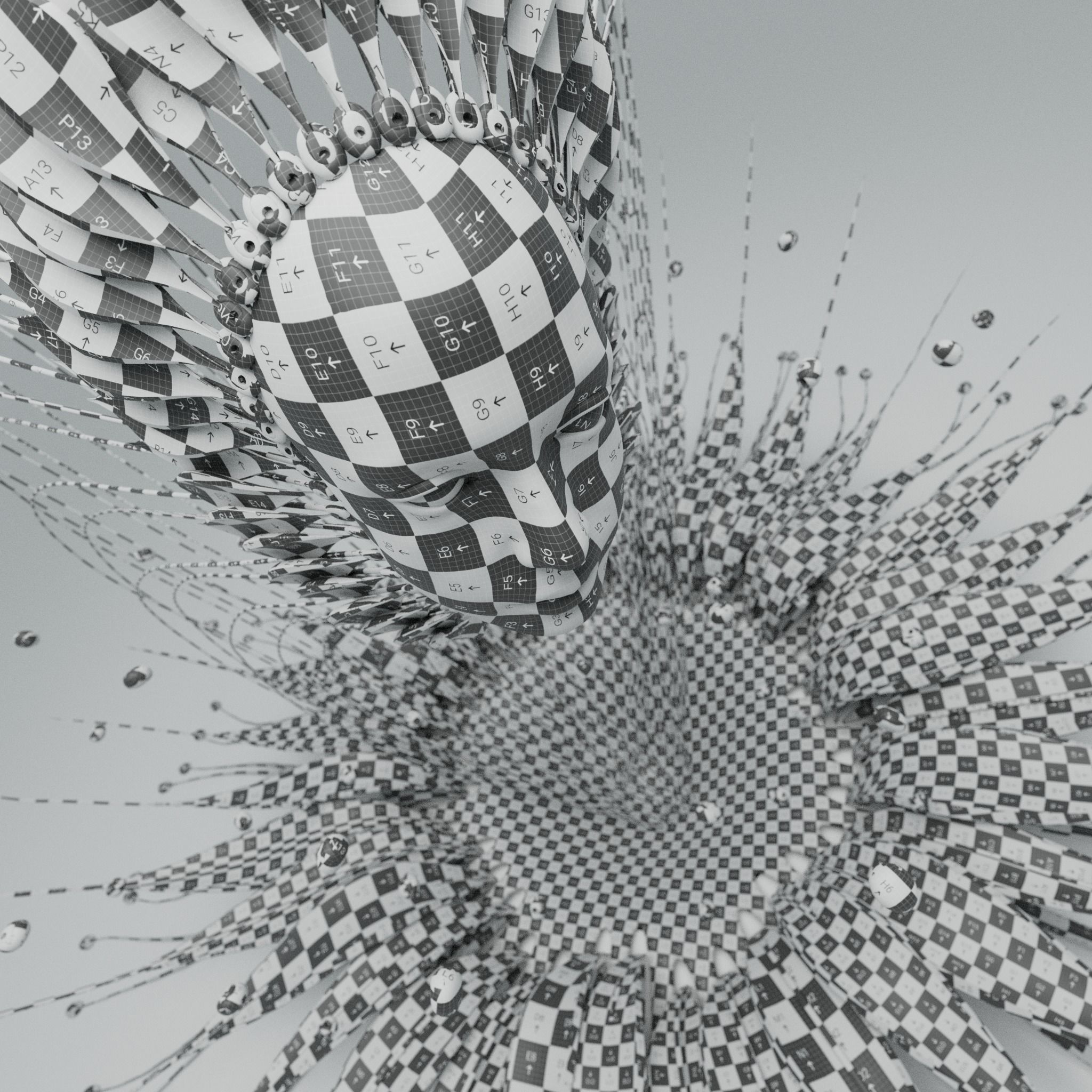 Alien Flower Portal  3D model_13