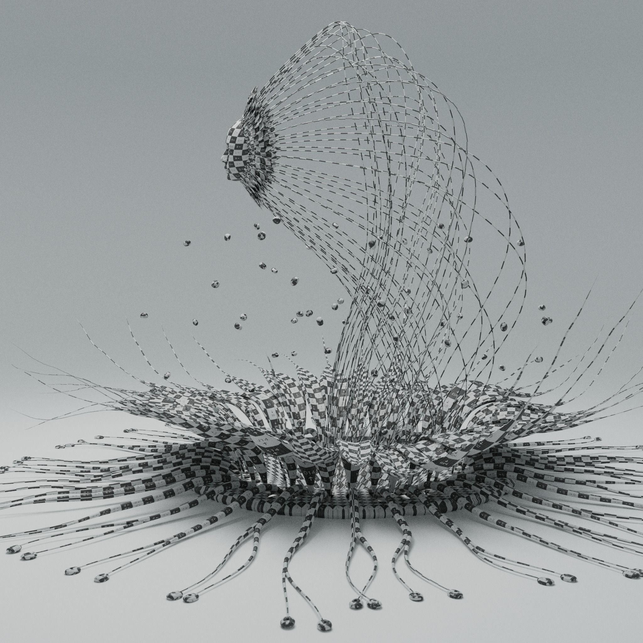 Alien Flower Portal  3D model_30