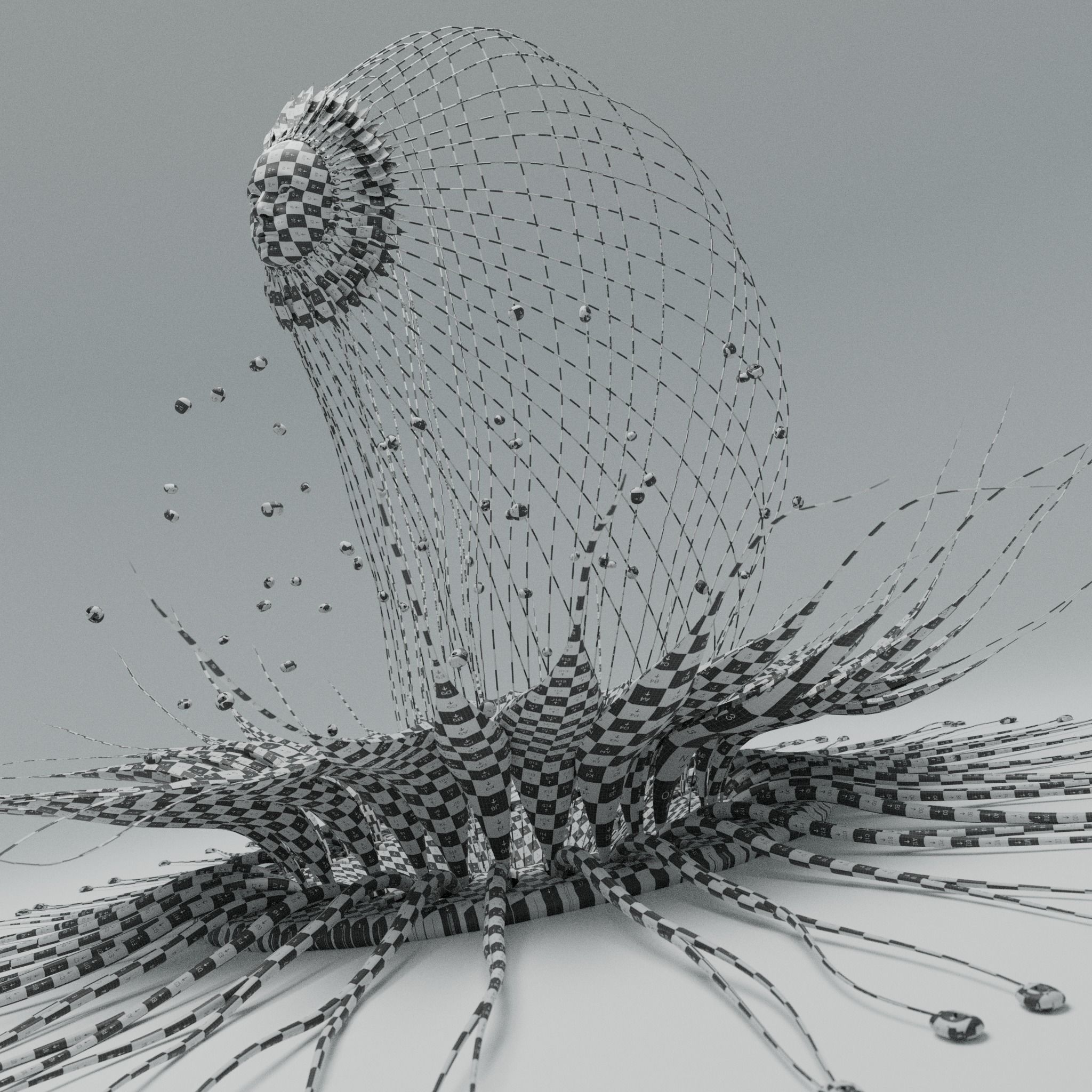 Alien Flower Portal  3D model_37