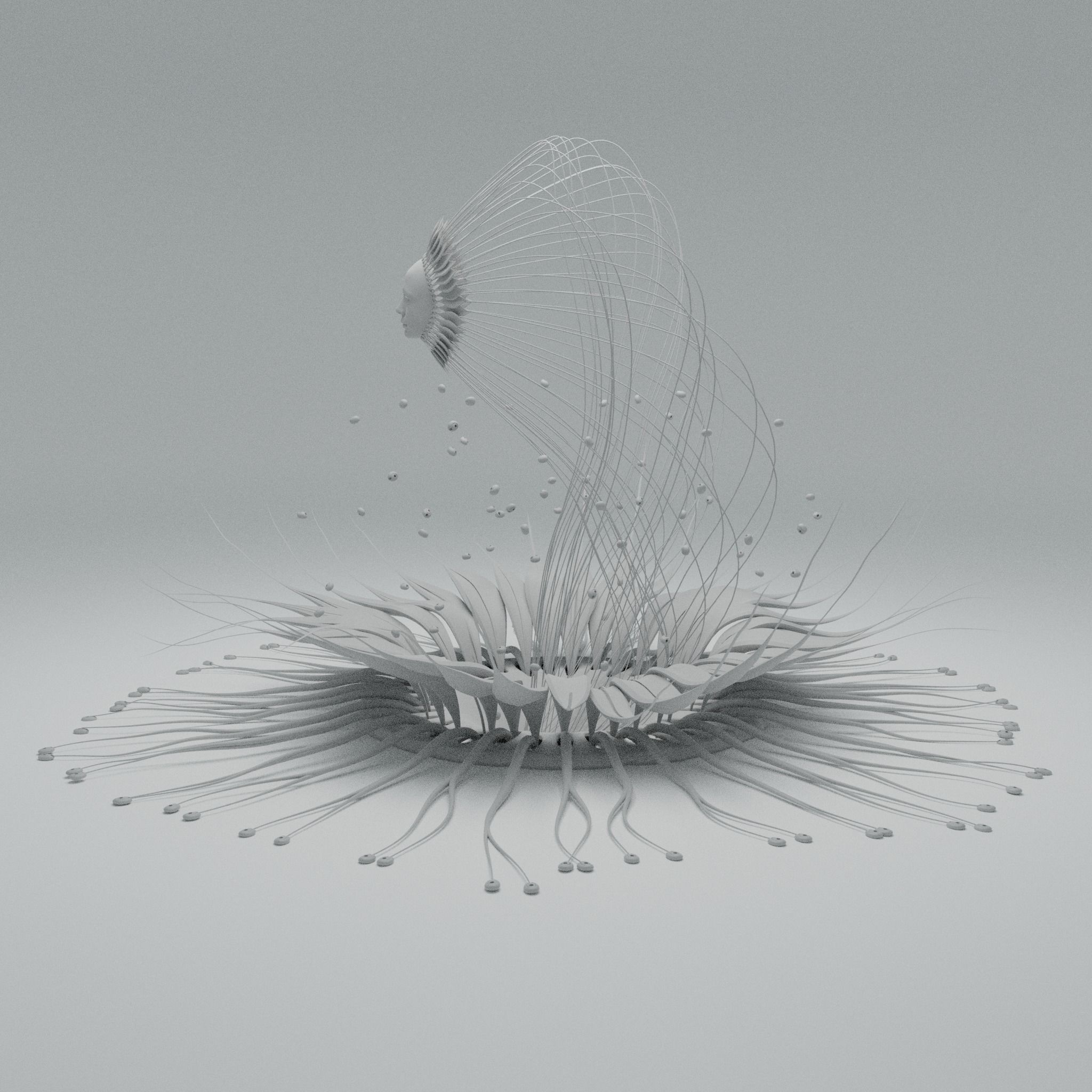 Alien Flower Portal  3D model_19