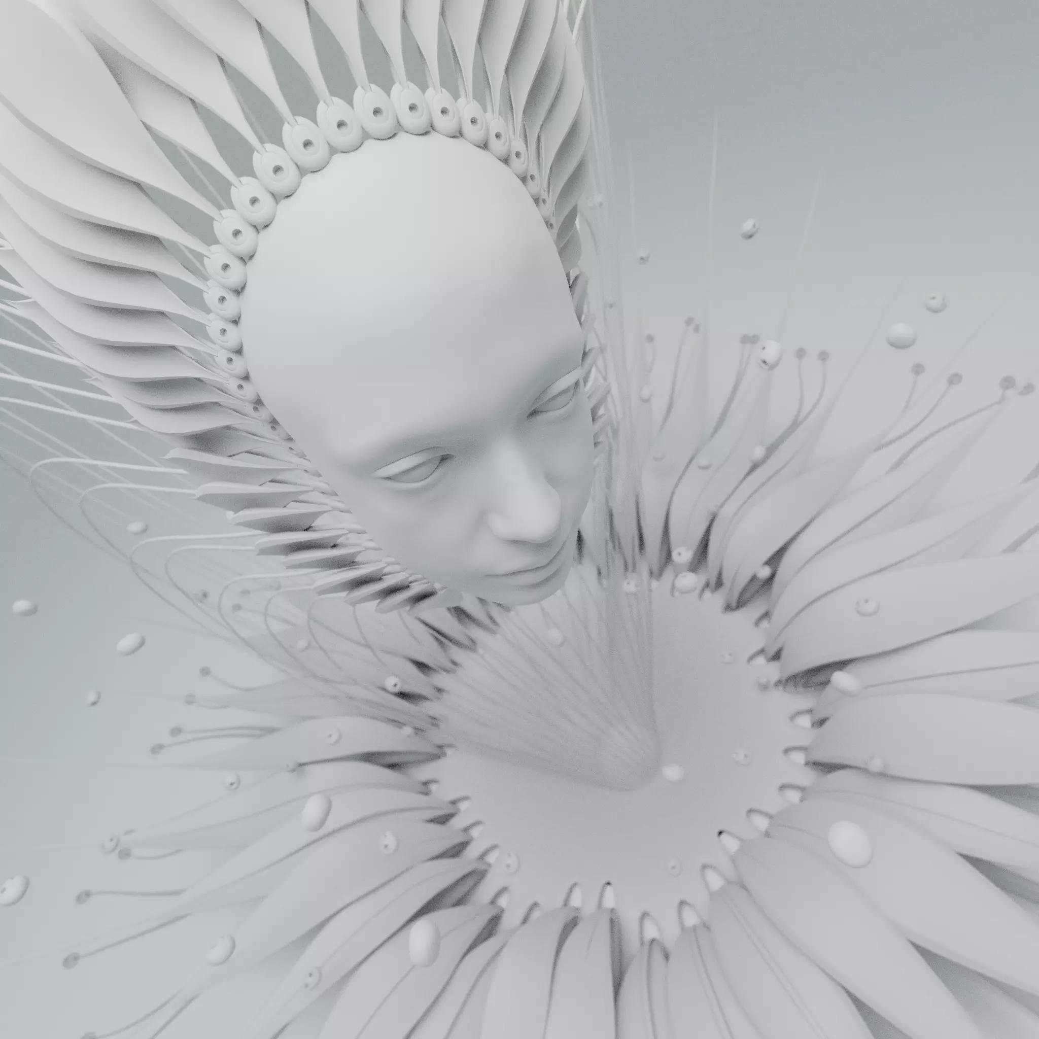 Alien Flower Portal  3D model_0