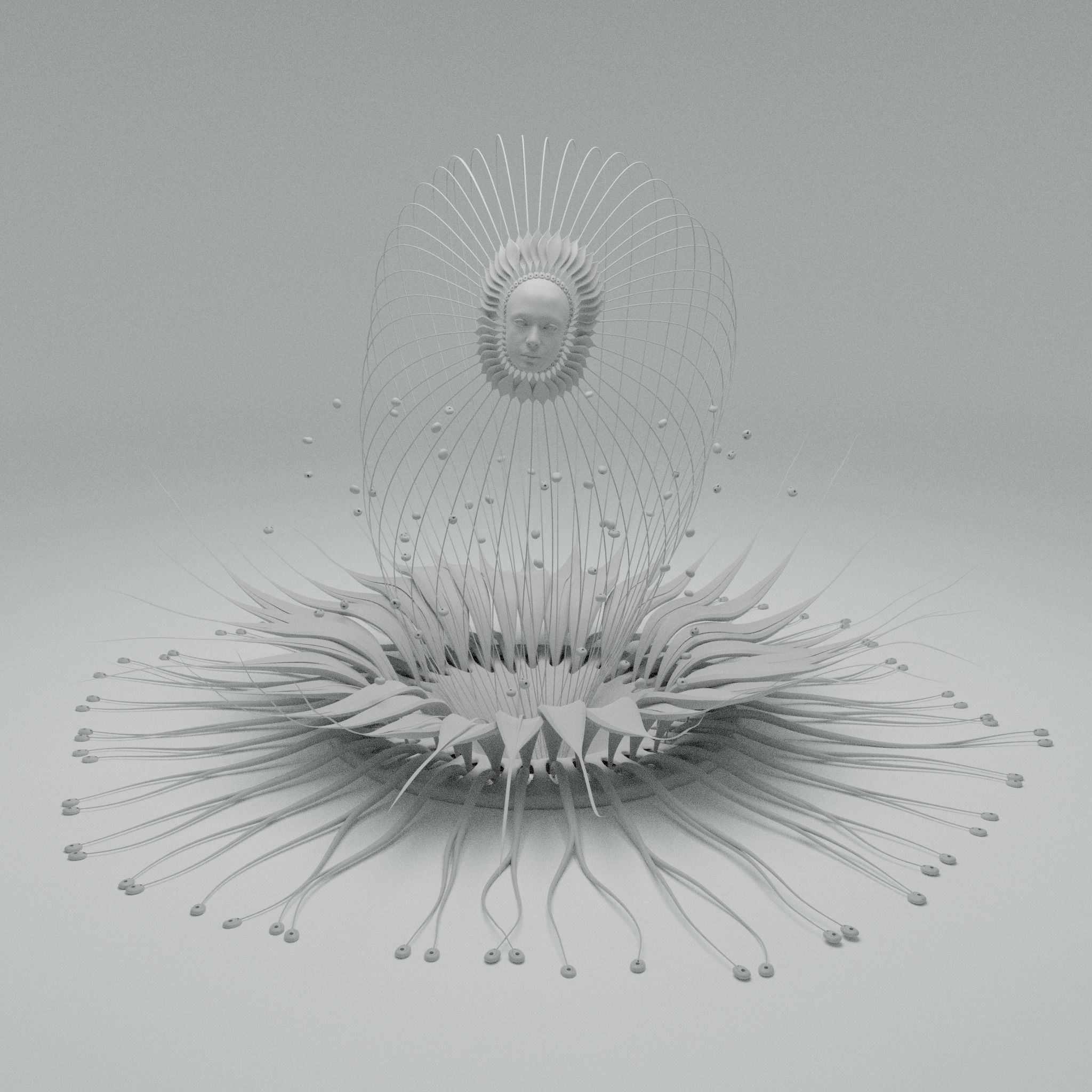 Alien Flower Portal  3D model_24