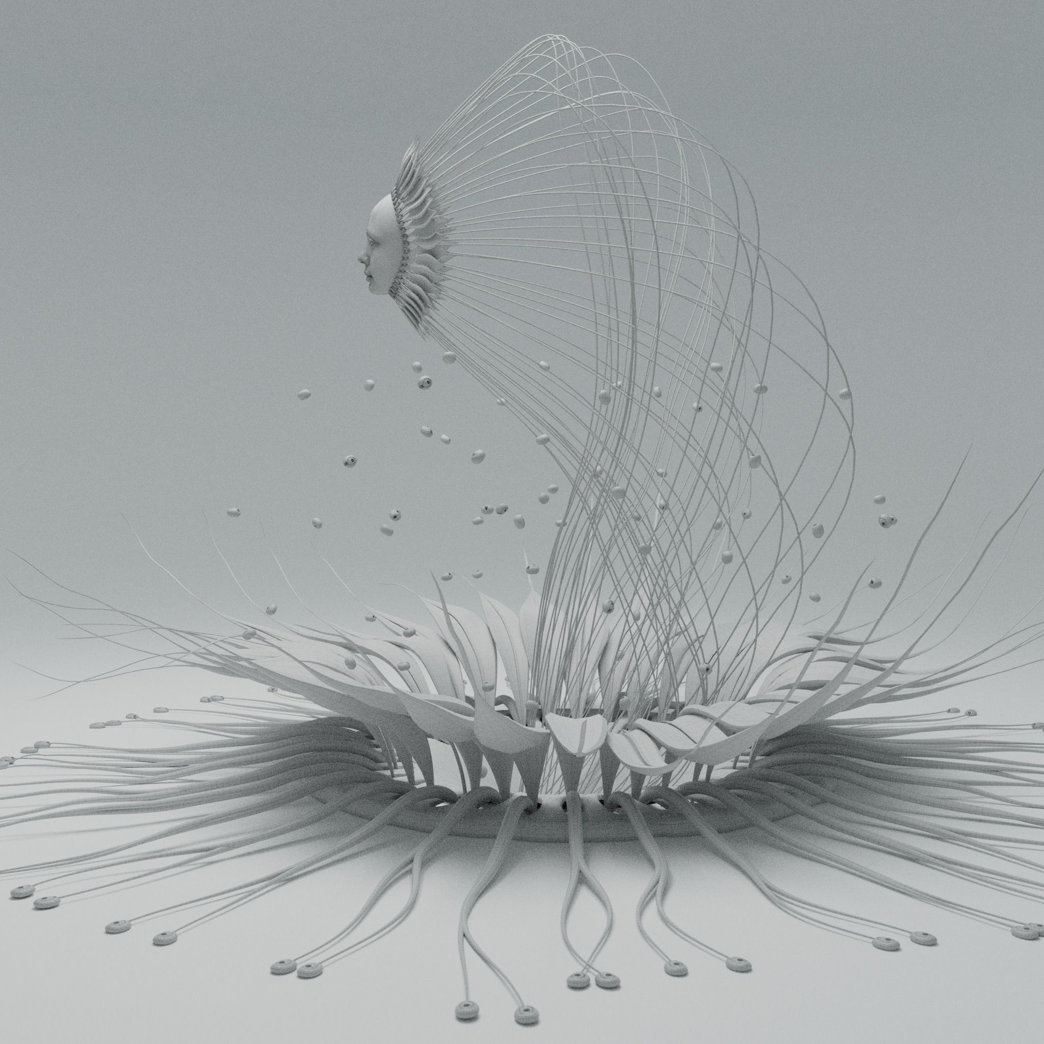 Alien Flower Portal  3D model_26