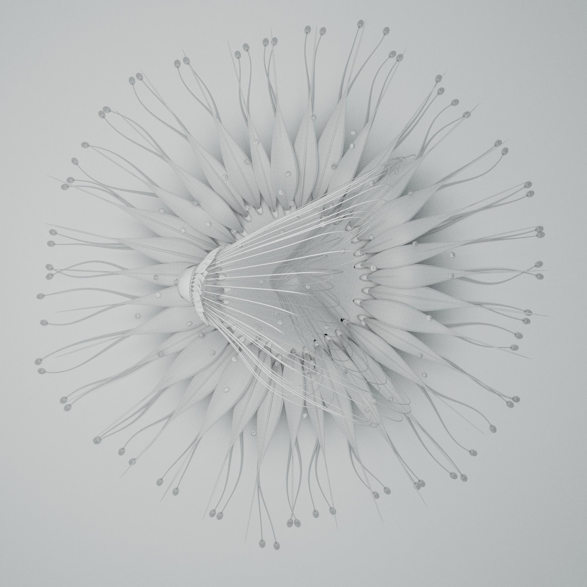 Alien Flower Portal  3D model_11