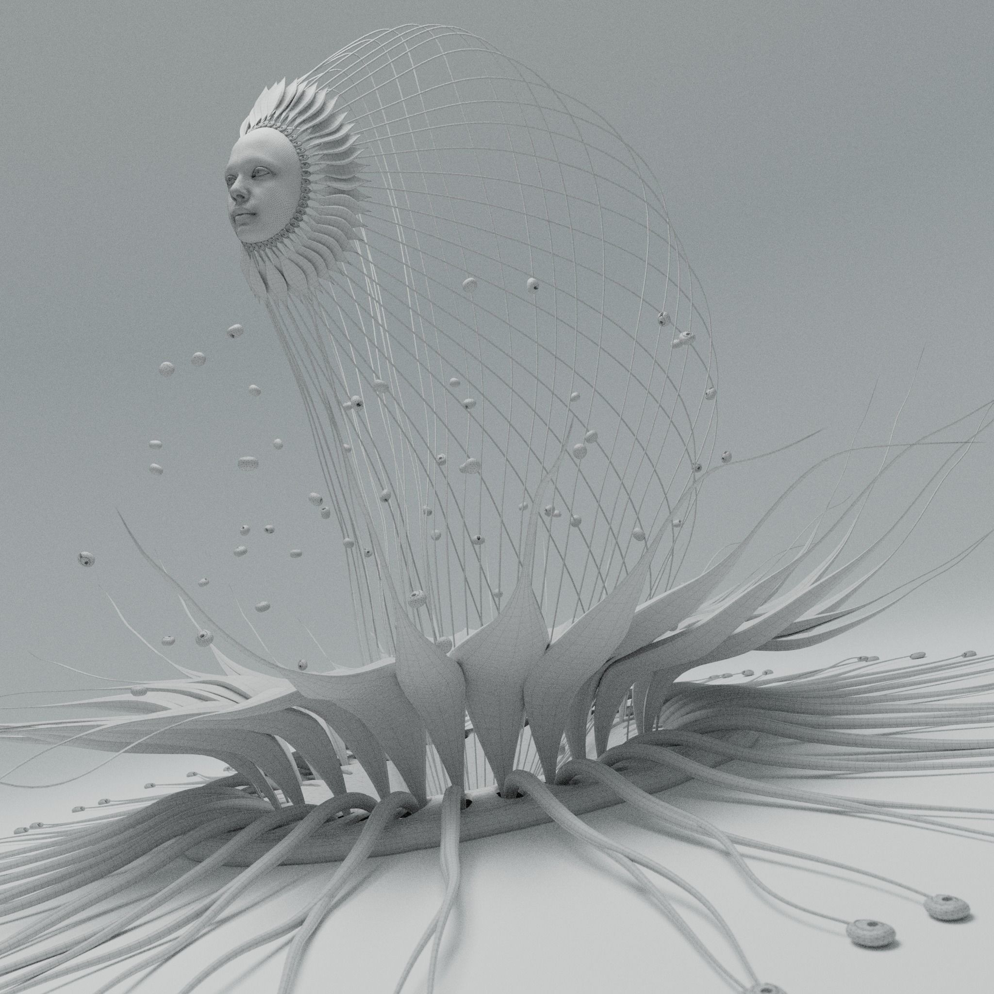 Alien Flower Portal  3D model_34