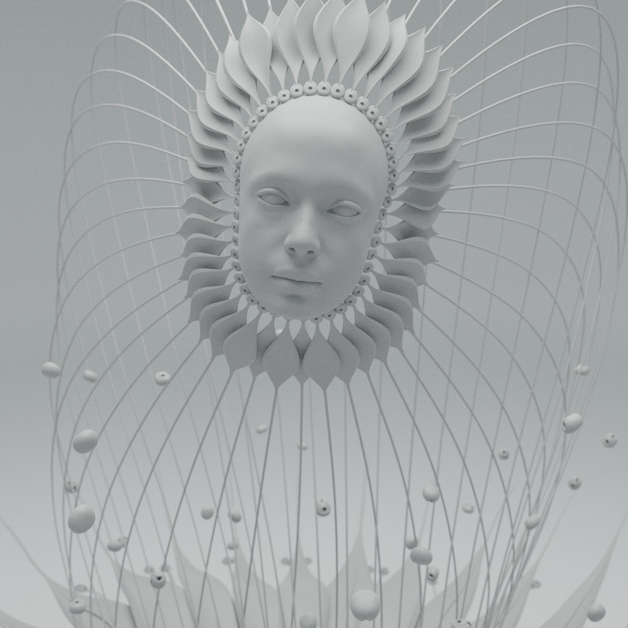 Alien Flower Portal  3D model_22