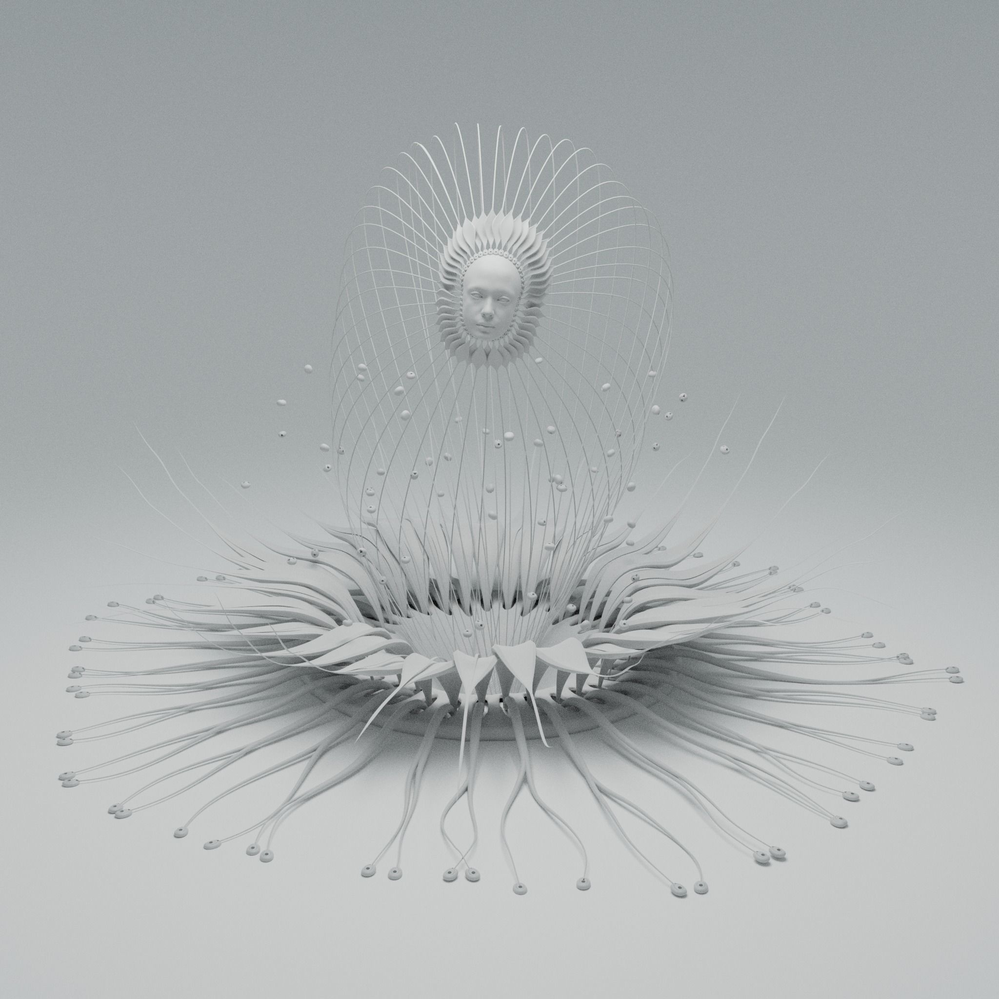 Alien Flower Portal  3D model_12