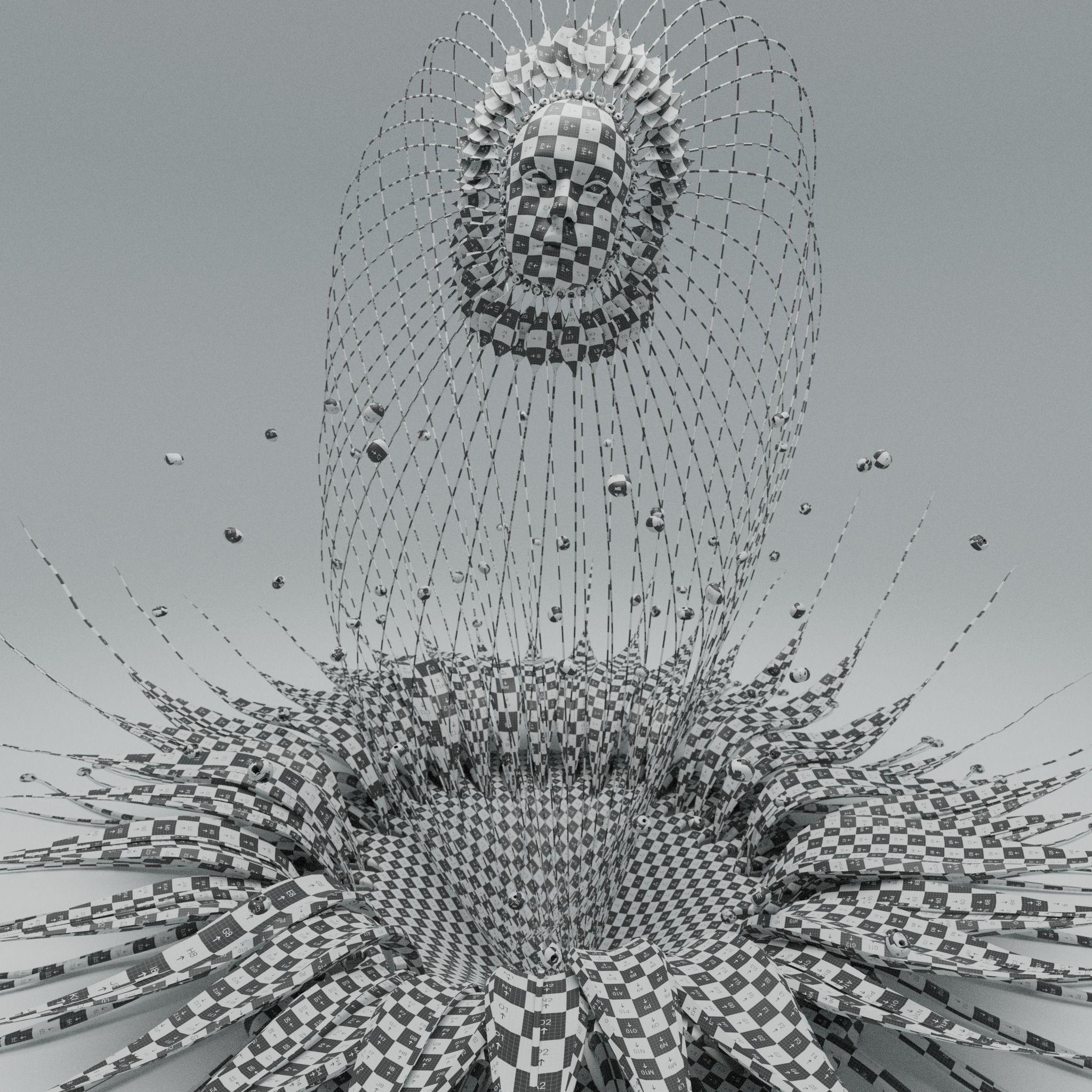 Alien Flower Portal  3D model_38