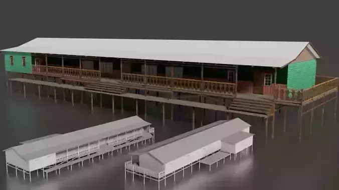 Rumah Kayu Pinggir Sungai 021-040