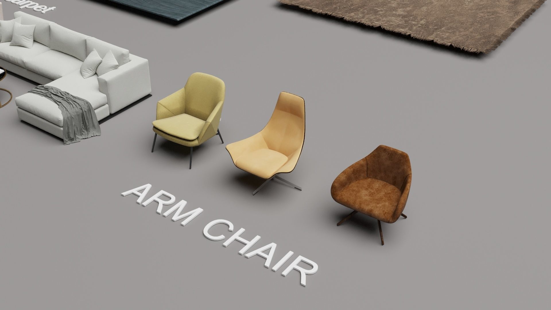 Interior - Sofa - Living Collection - 3D model 3D model_9