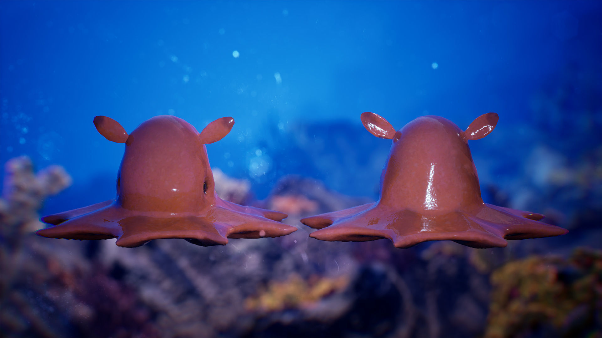 Sea Animals 12 Meshes Low-poly 3D model_7