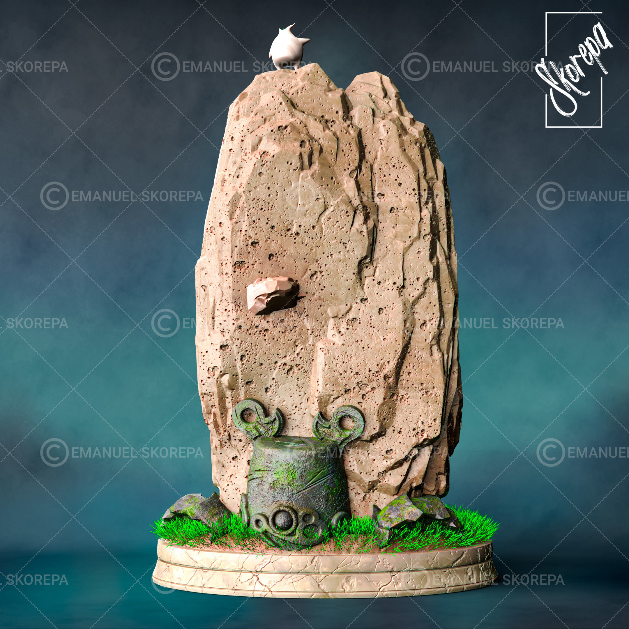 Link Climbing Diorama 3D print model_3
