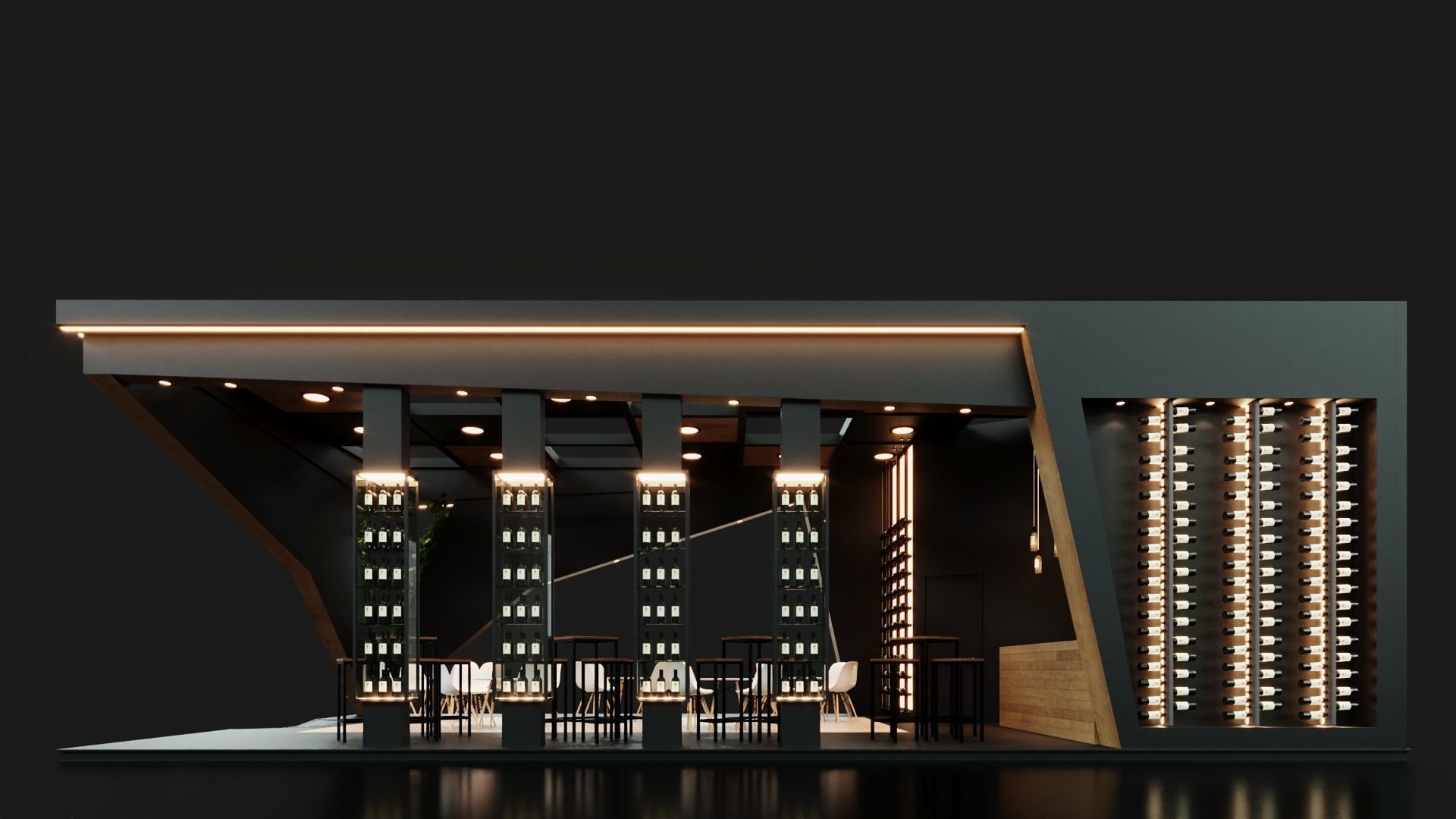 Exhibition Stand - 12m x 6m 3D model 3D model 3D model_3