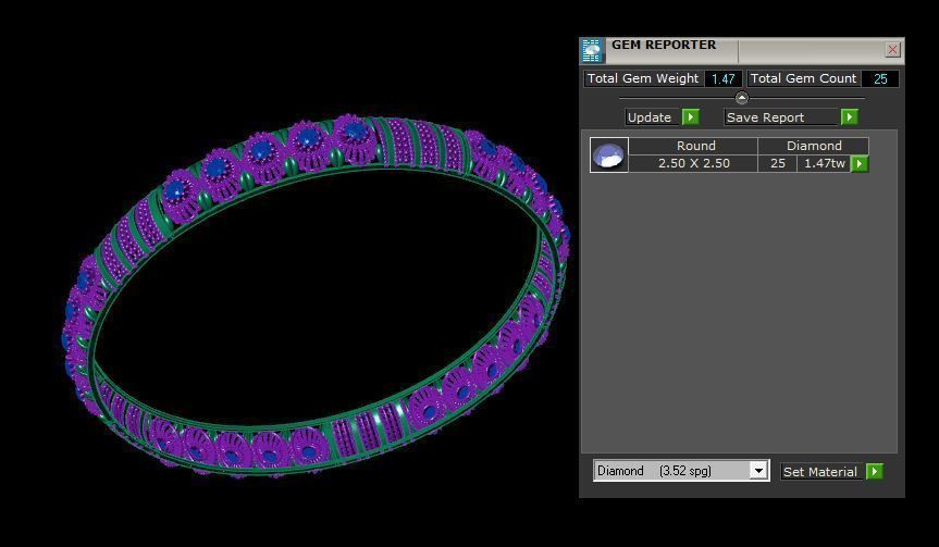 Bracelet 3D print model_3