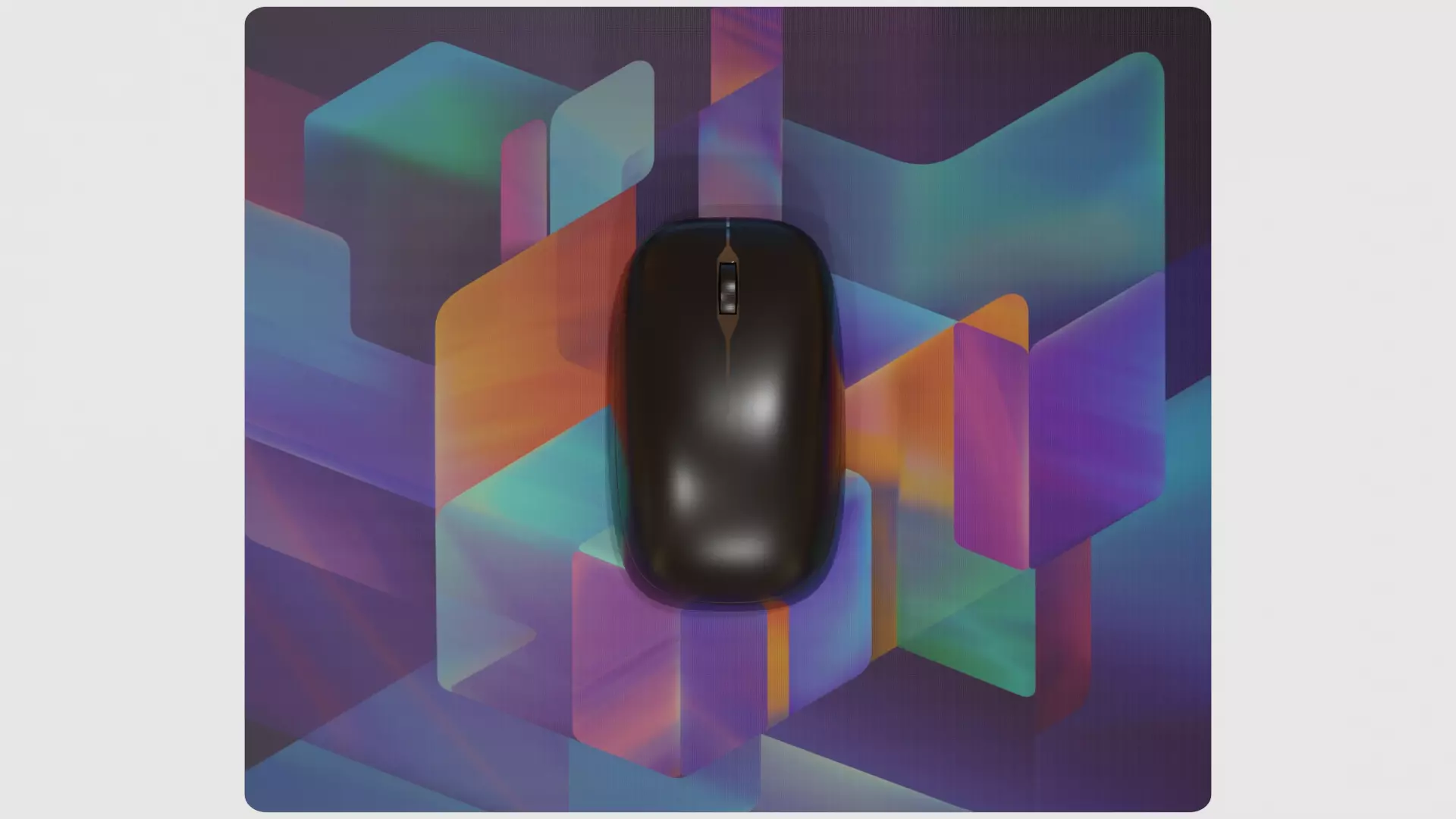 Computer Mouse and Mouse Pad Free low-poly 3D model_0