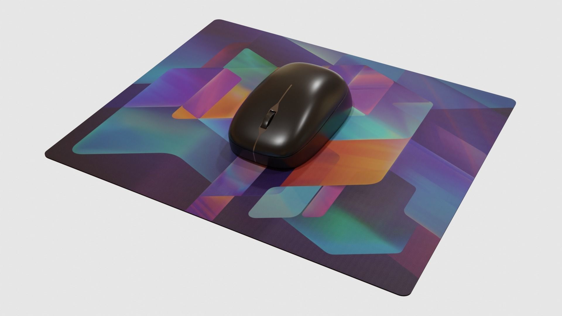 Computer Mouse and Mouse Pad Free low-poly 3D model_2