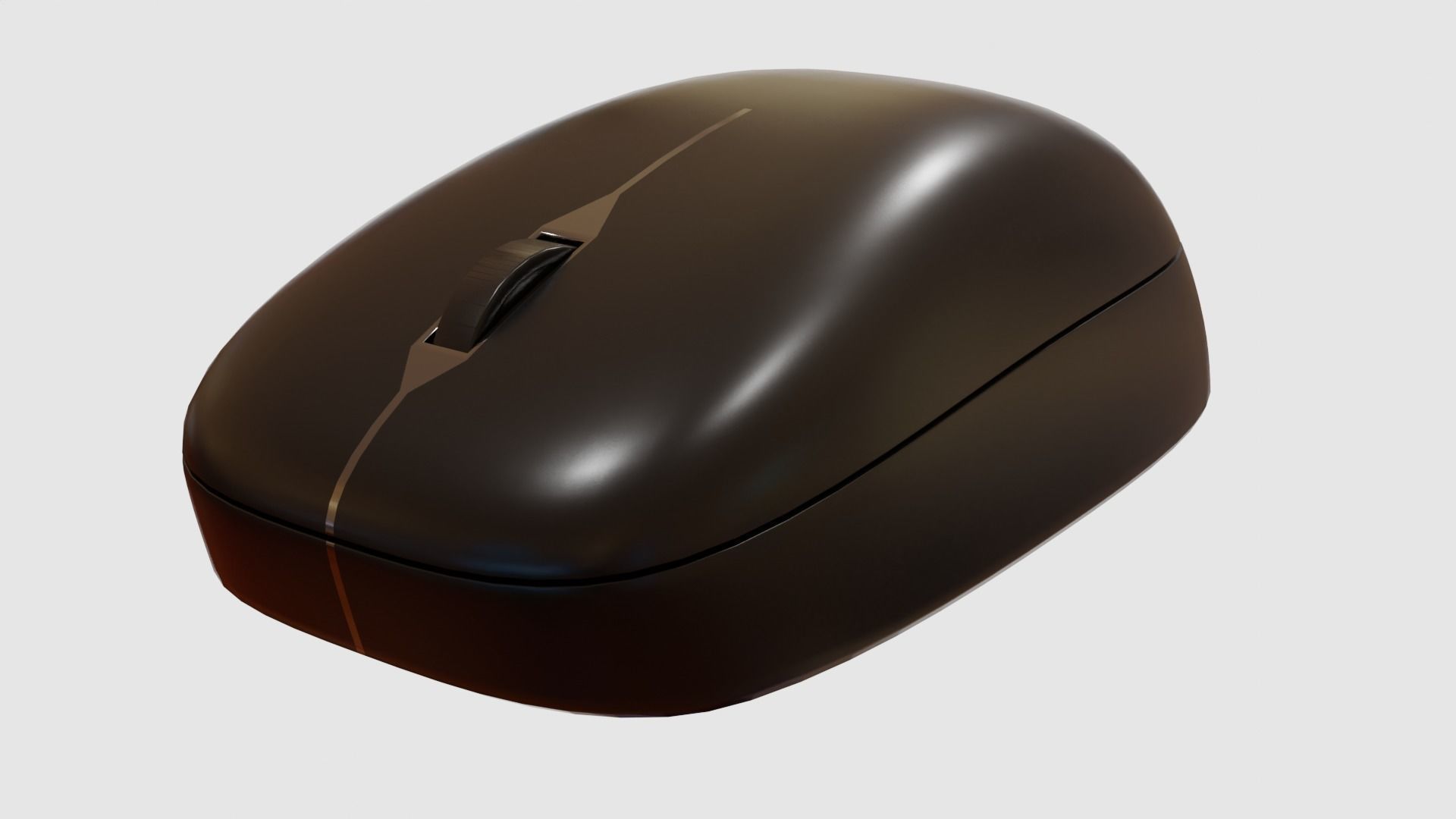 Computer Mouse and Mouse Pad Free low-poly 3D model_3